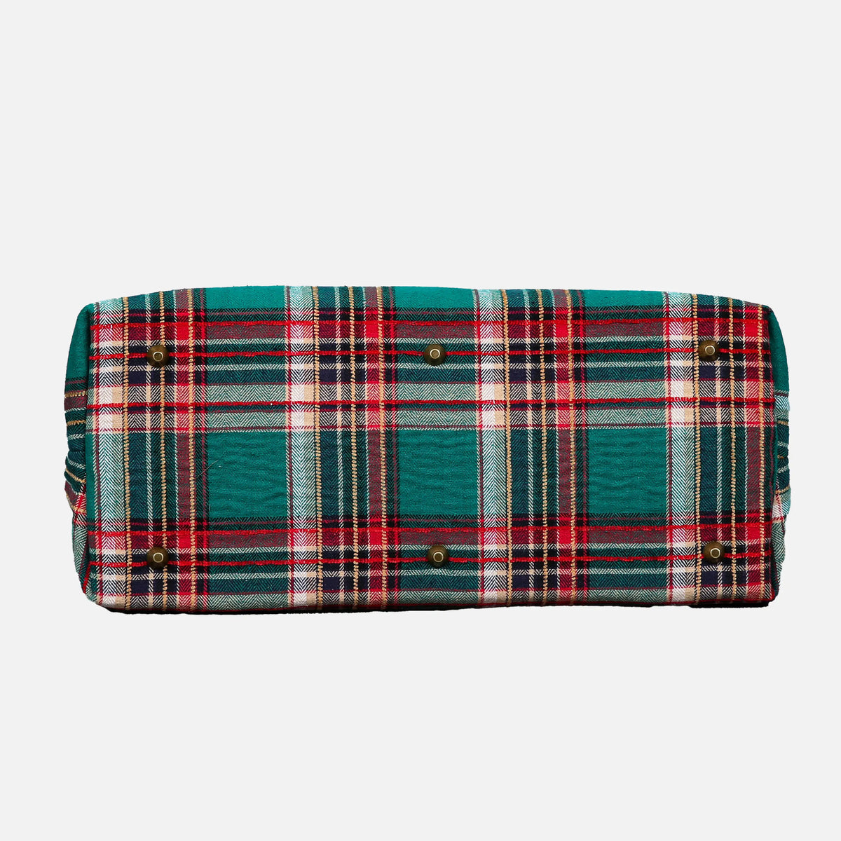 Tartan Stewart Green Mary Poppins Weekender Carpetbag of America bottom