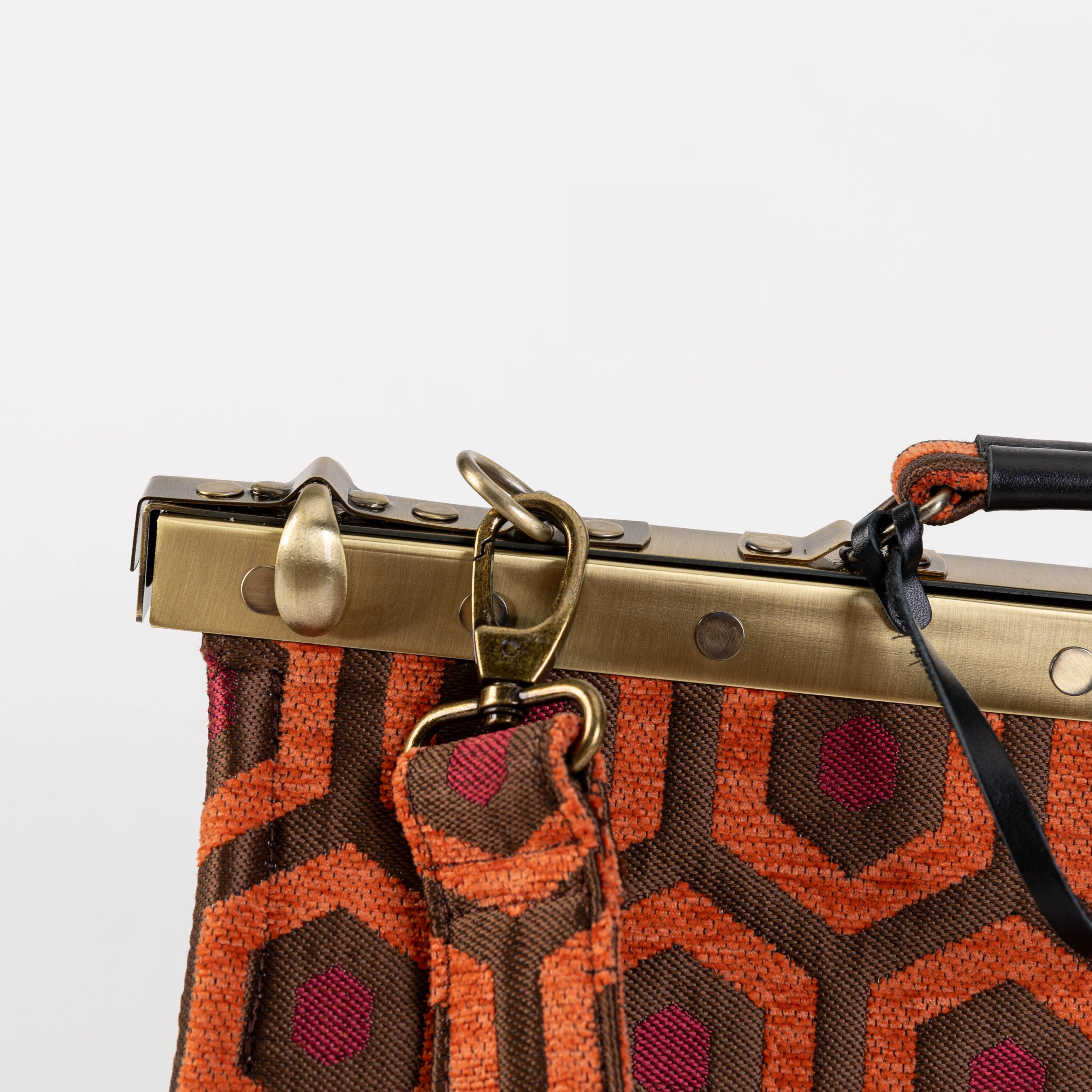 "The Shining" Overlook Hotel Celine Carpet Gladstone Bag of America shoulder strap clasp