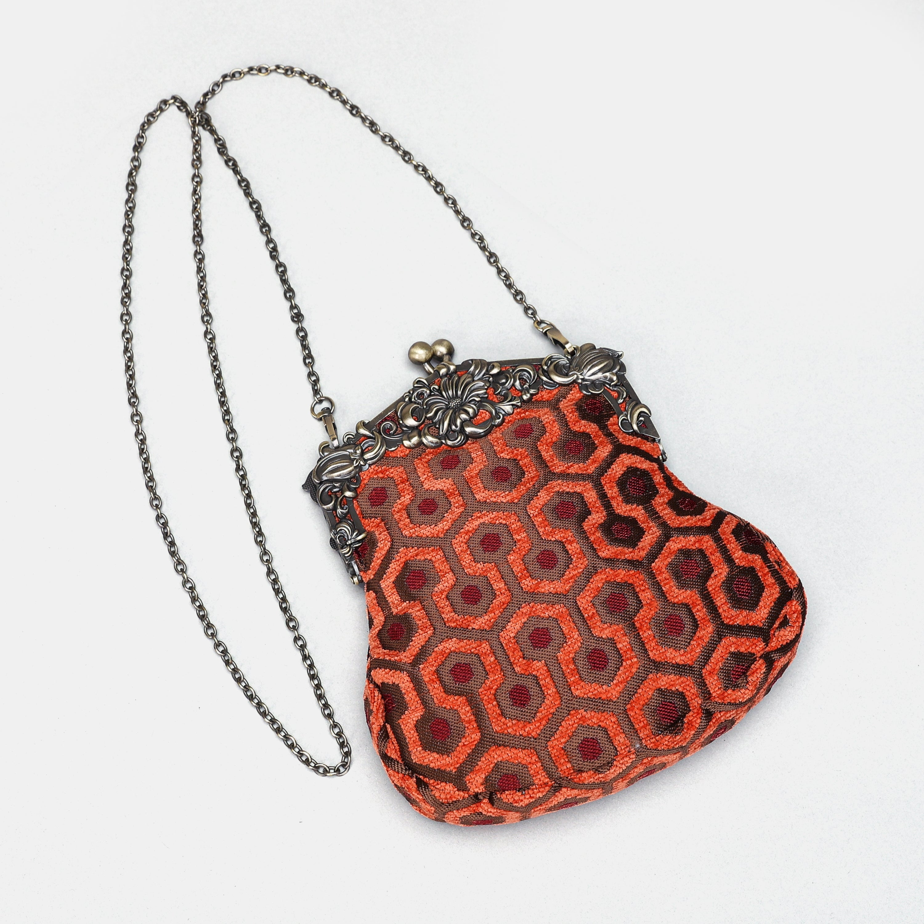 "The Shining" Overlook Hotel Chatelaine Purse Large carpet bag of America with long chain