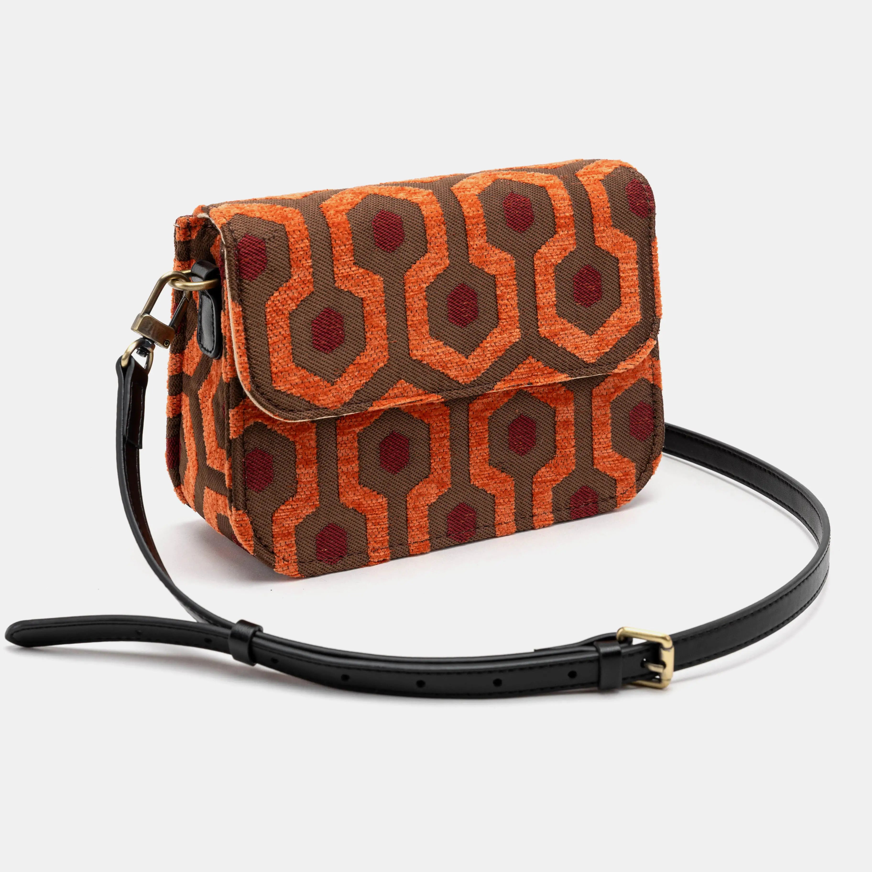 "The Shining" Overlook Hotel Flap Crossbody Bag Carpetbag of America overview
