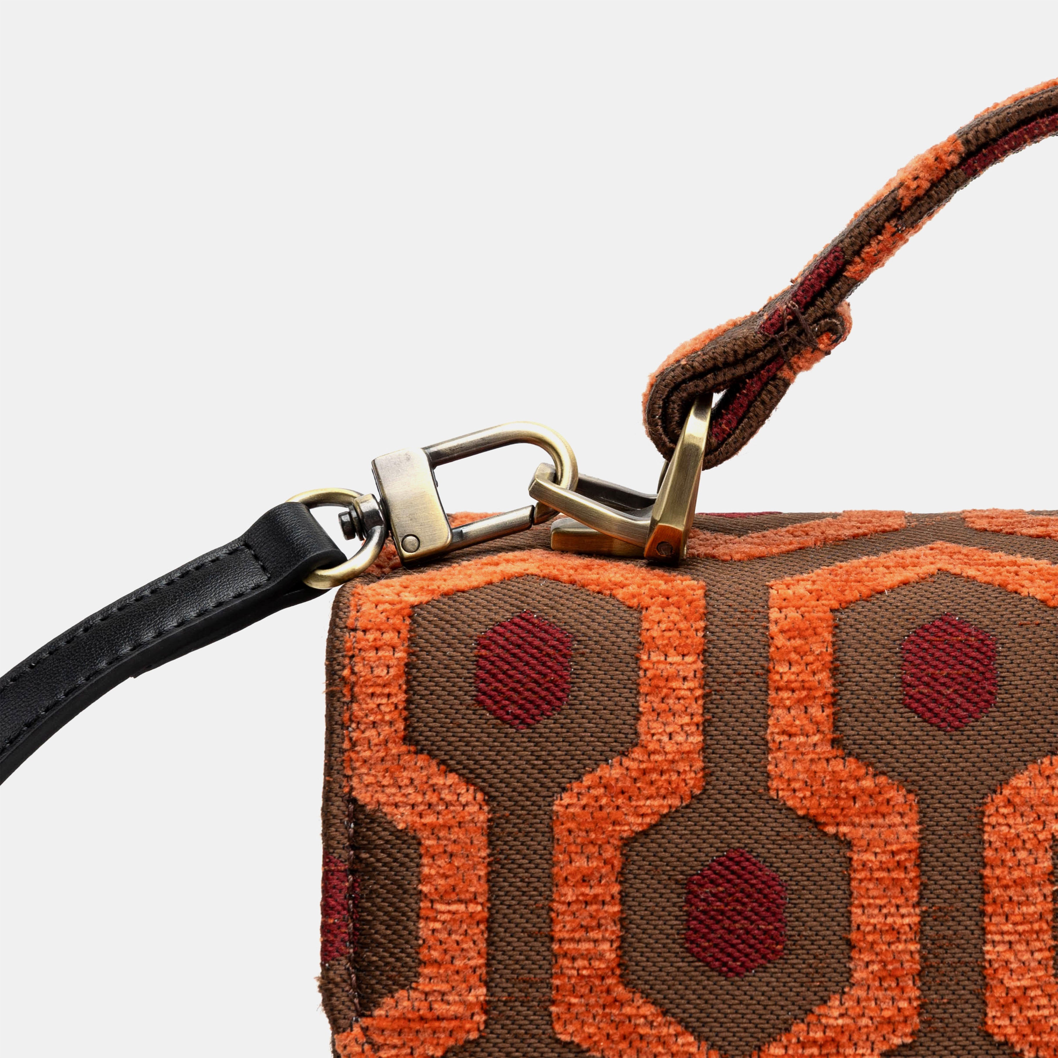 "The Shining" Overlook Hotel Flap Satchel Carpetbag of America details