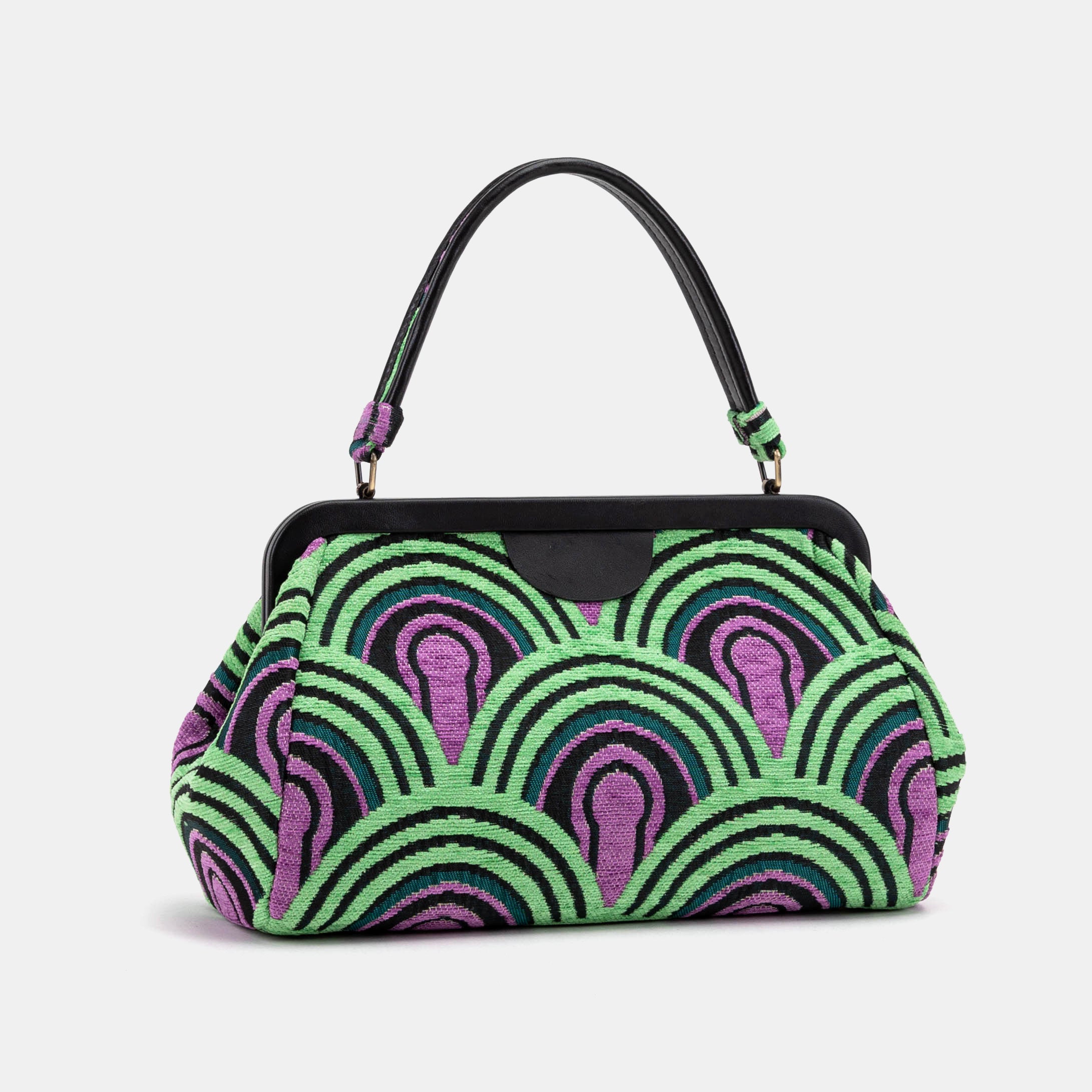 The Shining Room 237 Top Handle Purse Carpetbag of America front side