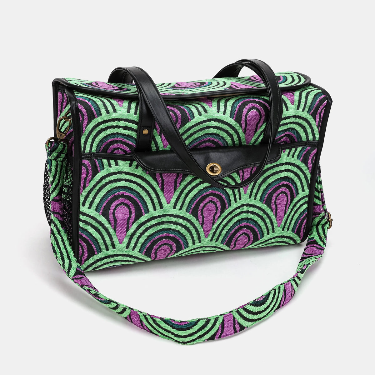 The Shining Room 237 Vintage Carpet Diaper Bag Carpetbag of America with shoulder strap