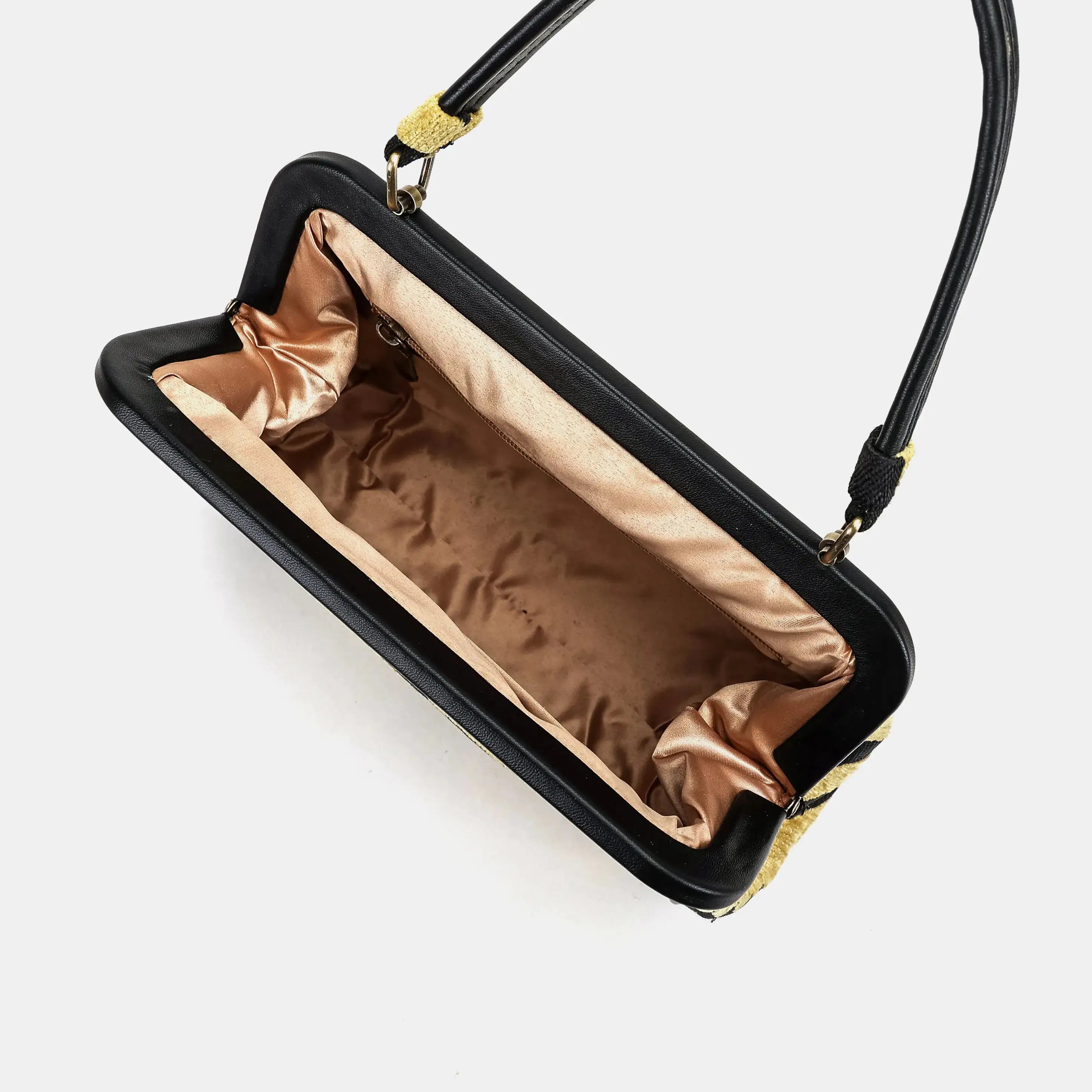Tiger Stripe Alma Satchel Bag for America-inside