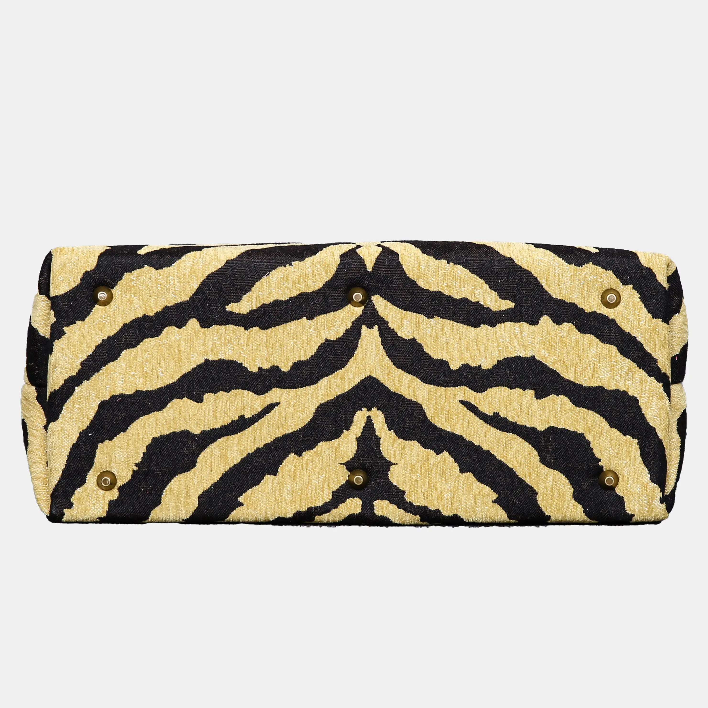 Tiger Stripe Mary Poppins Weekender Carpetbag of America bottom