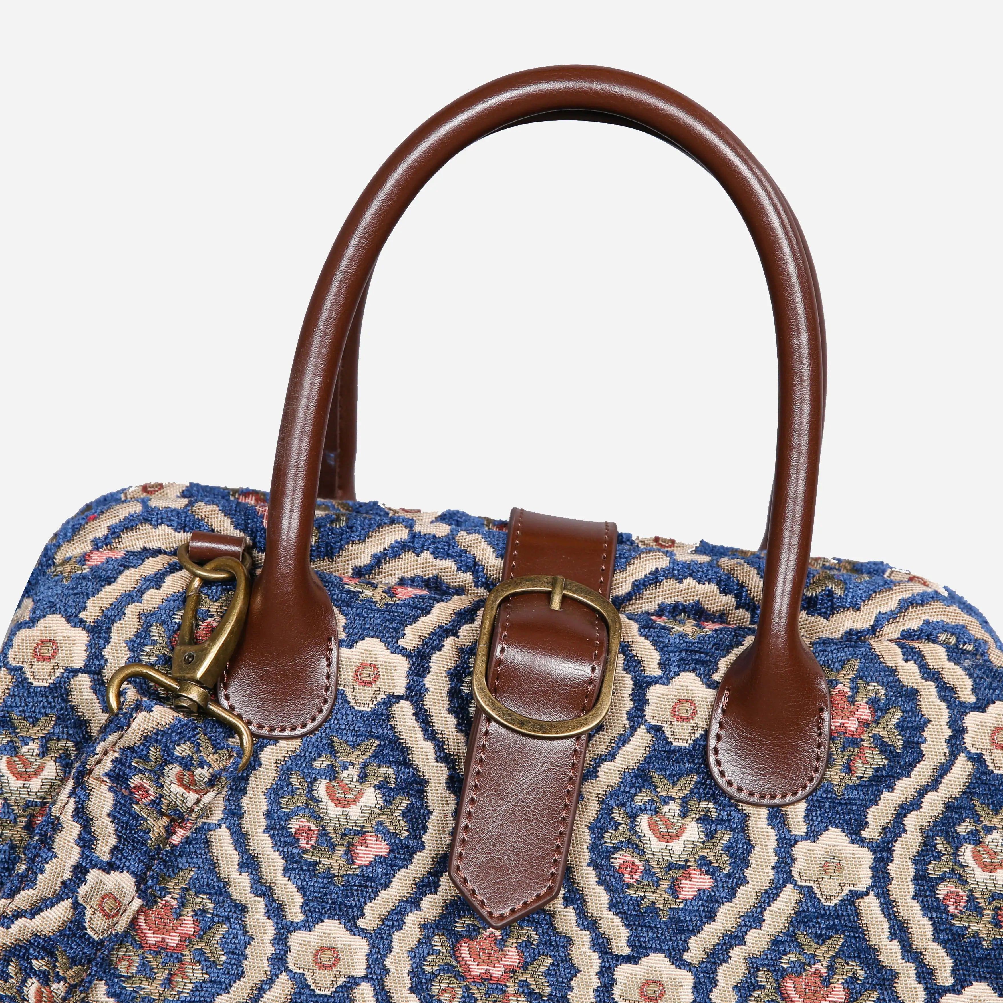 Traditional Blue Carpet Handbag Purse carpet bag MCW Handmade buckle