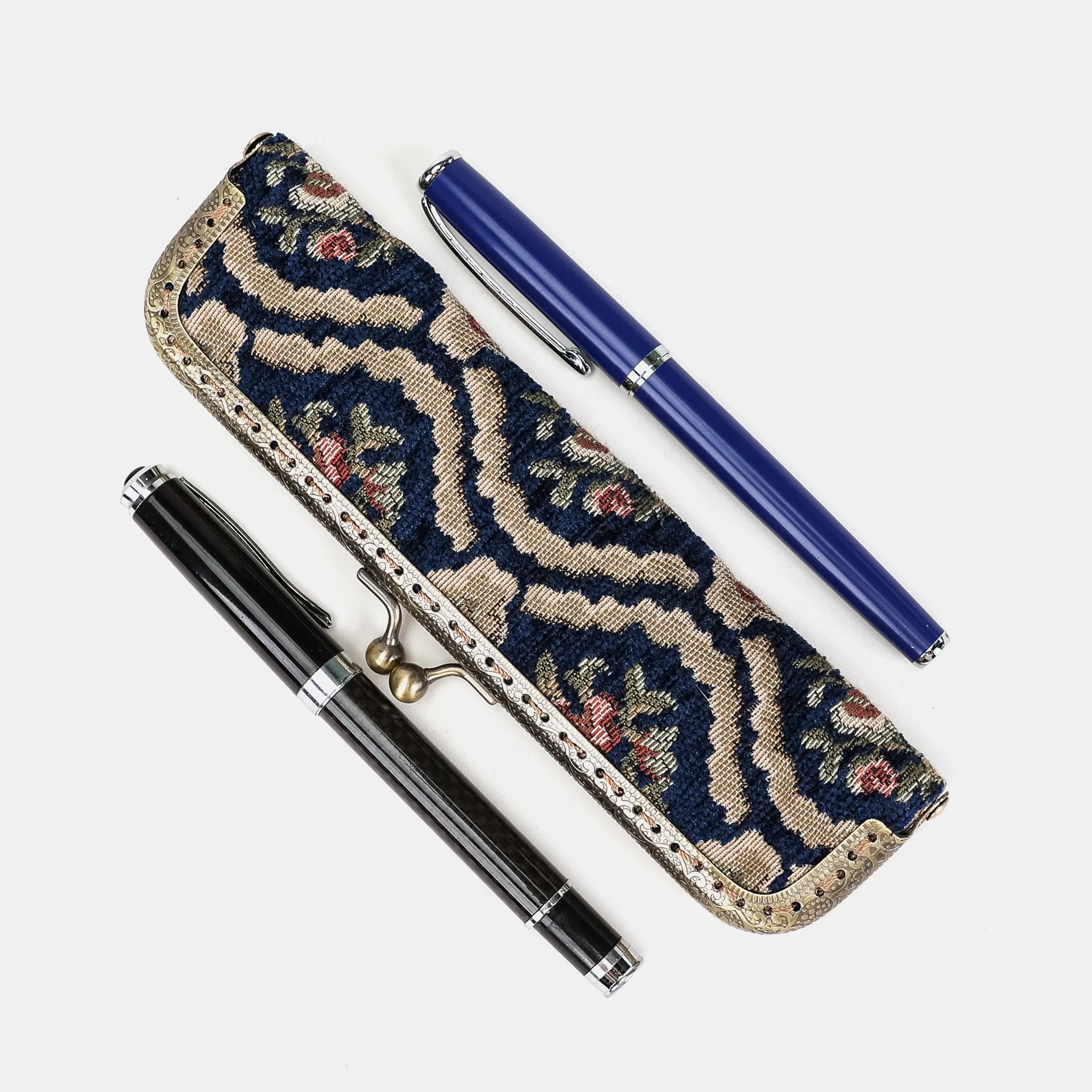 Traditional Blue Duo Pen Case Carpetbag of America primary