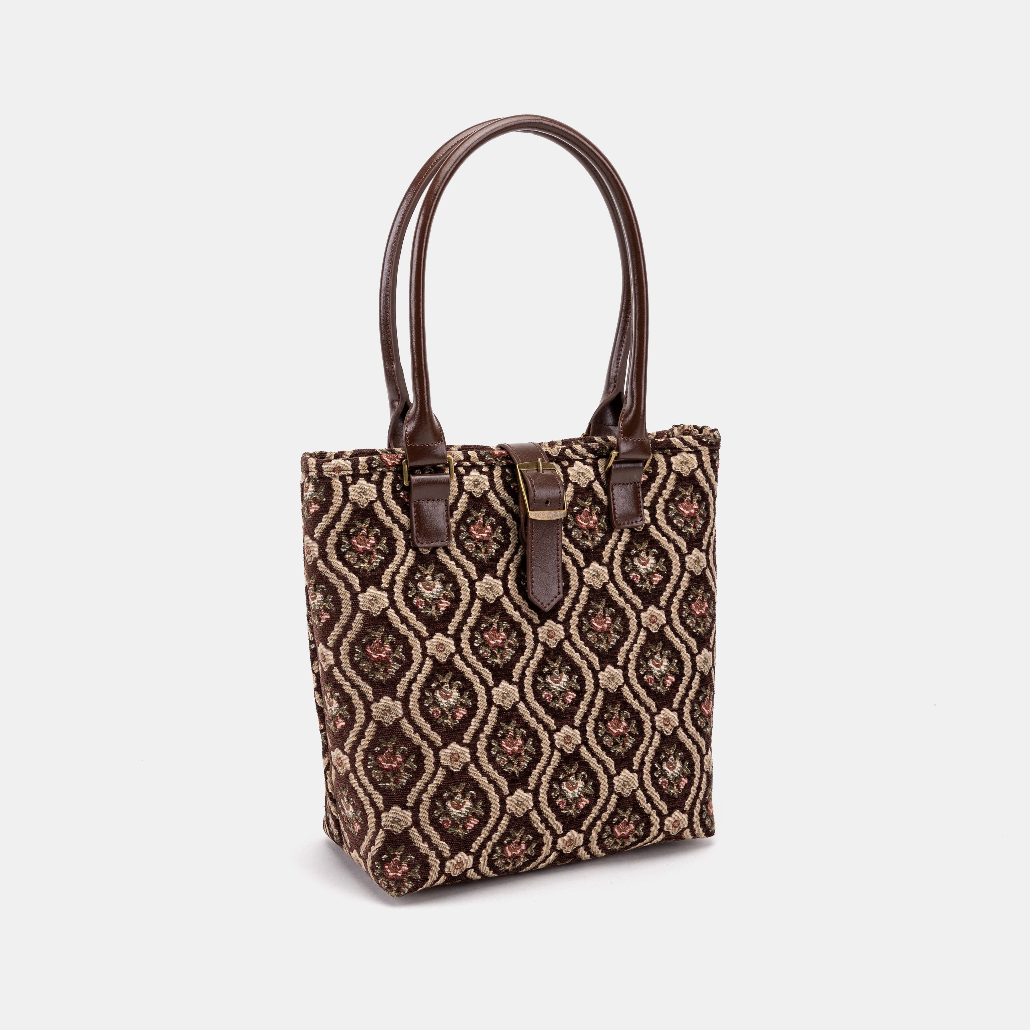 Traditional Brown Everyday Tote Bag of America front side