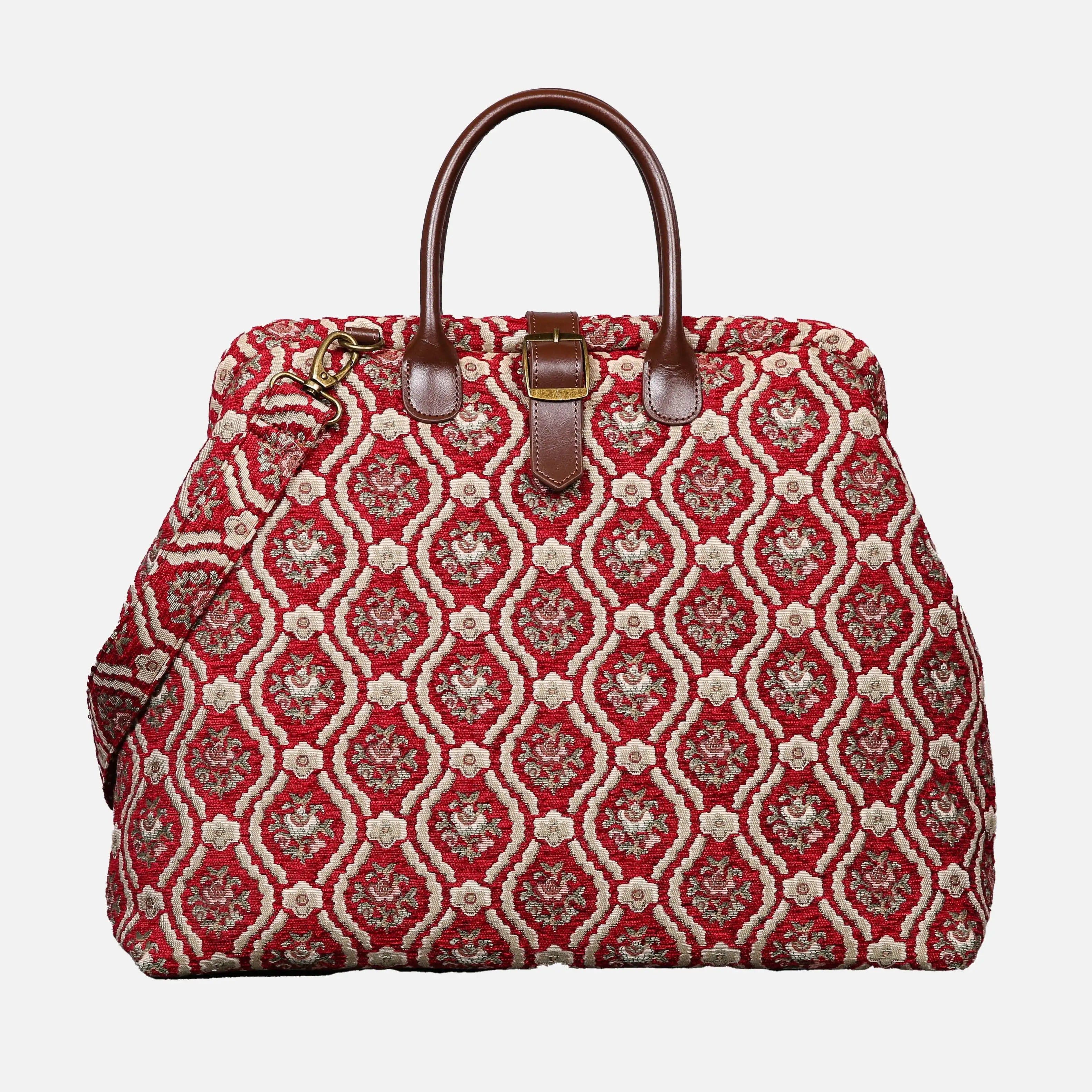 Traditional Red Mary Poppins Weekender Carpetbag of America main
