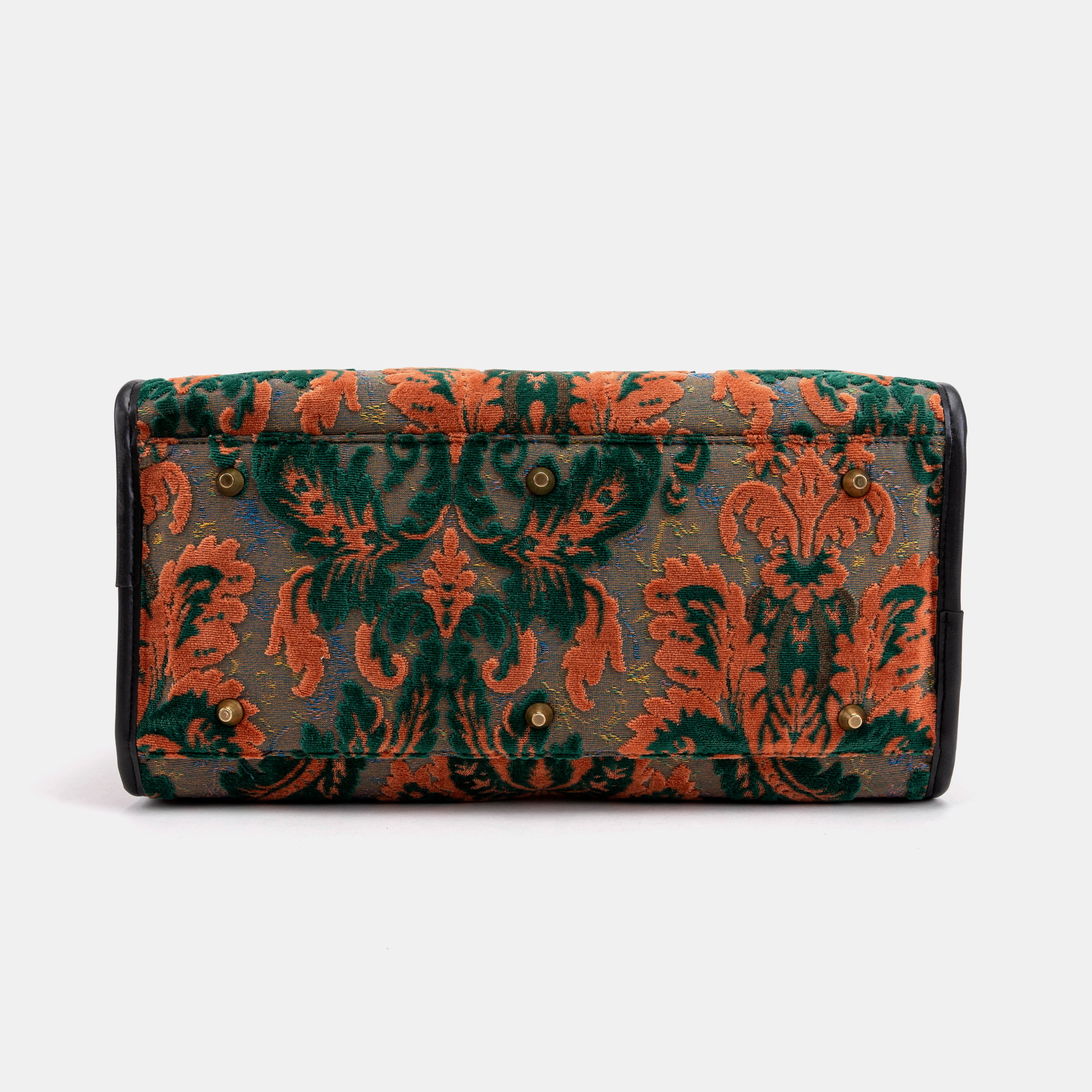 Travel Dog Carrier Burnout Velvet Revival Jade of America bottom