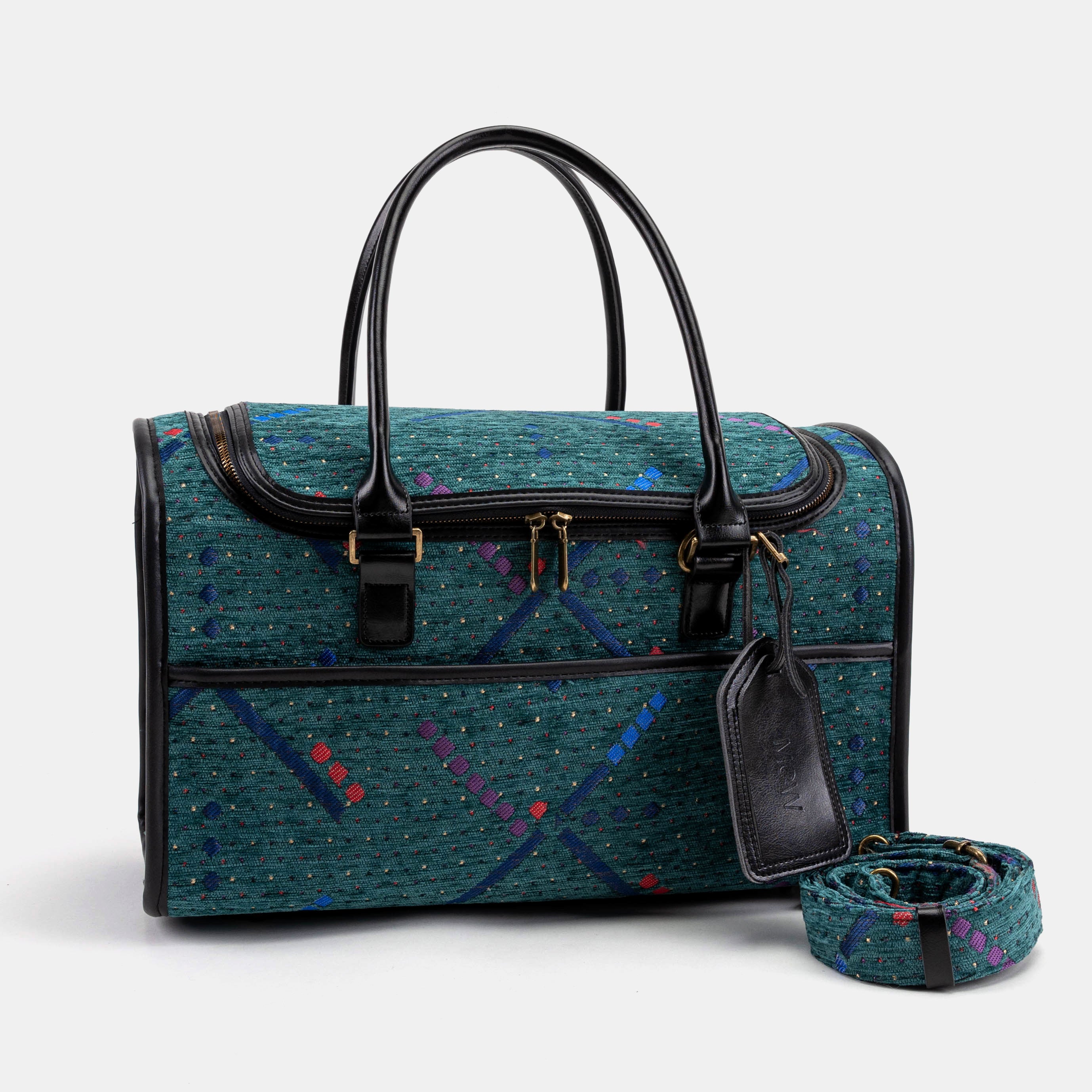 Travel Dog Carrier PDX Portland Airport of America with shoulder strap