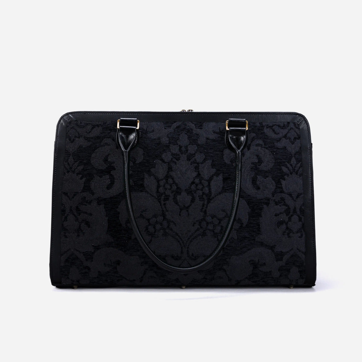 Victorian Blossom Black/Black Business Tote of America back