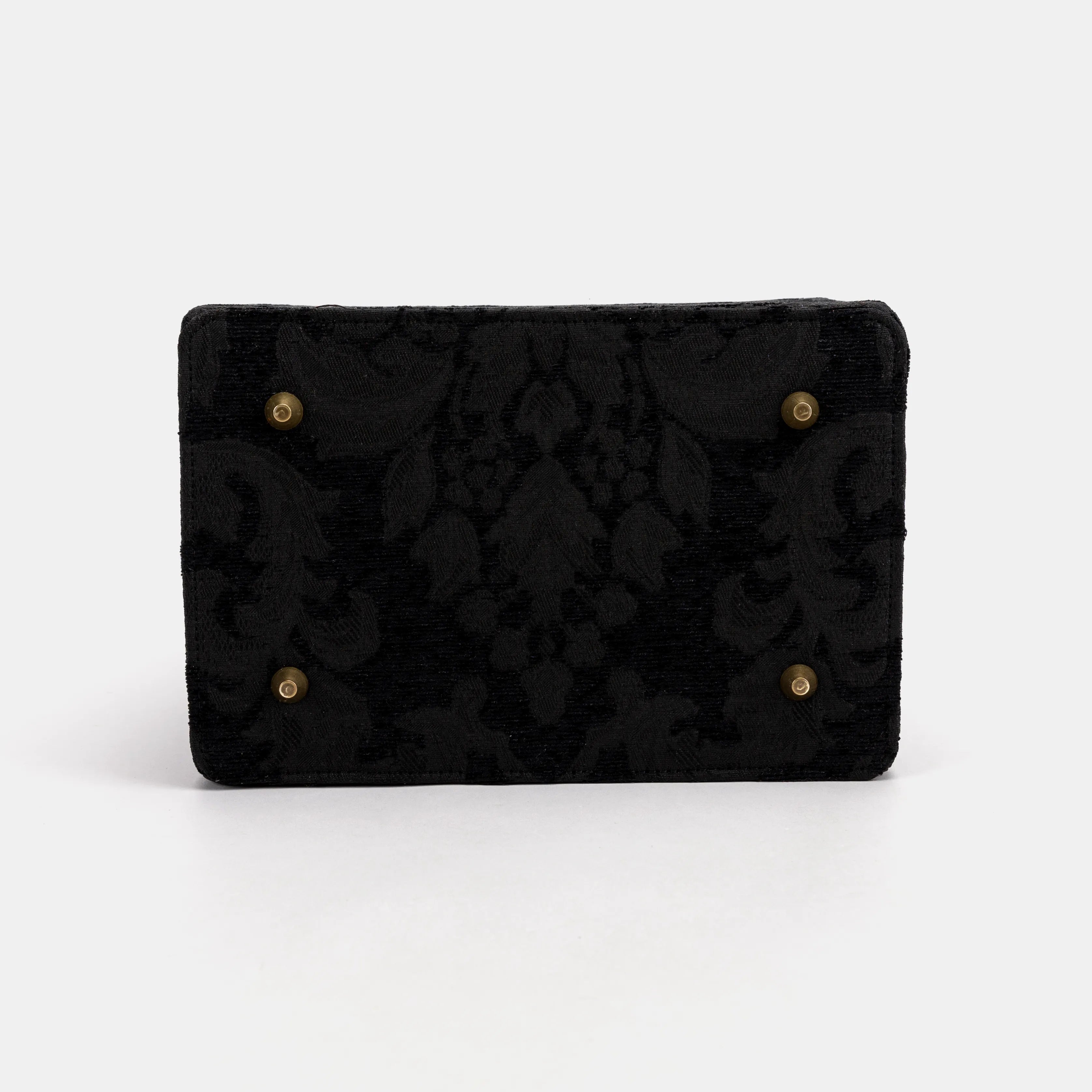 Victorian Blossom black/black Vivienne Carpet Purse Gladstone Bag of America bottom