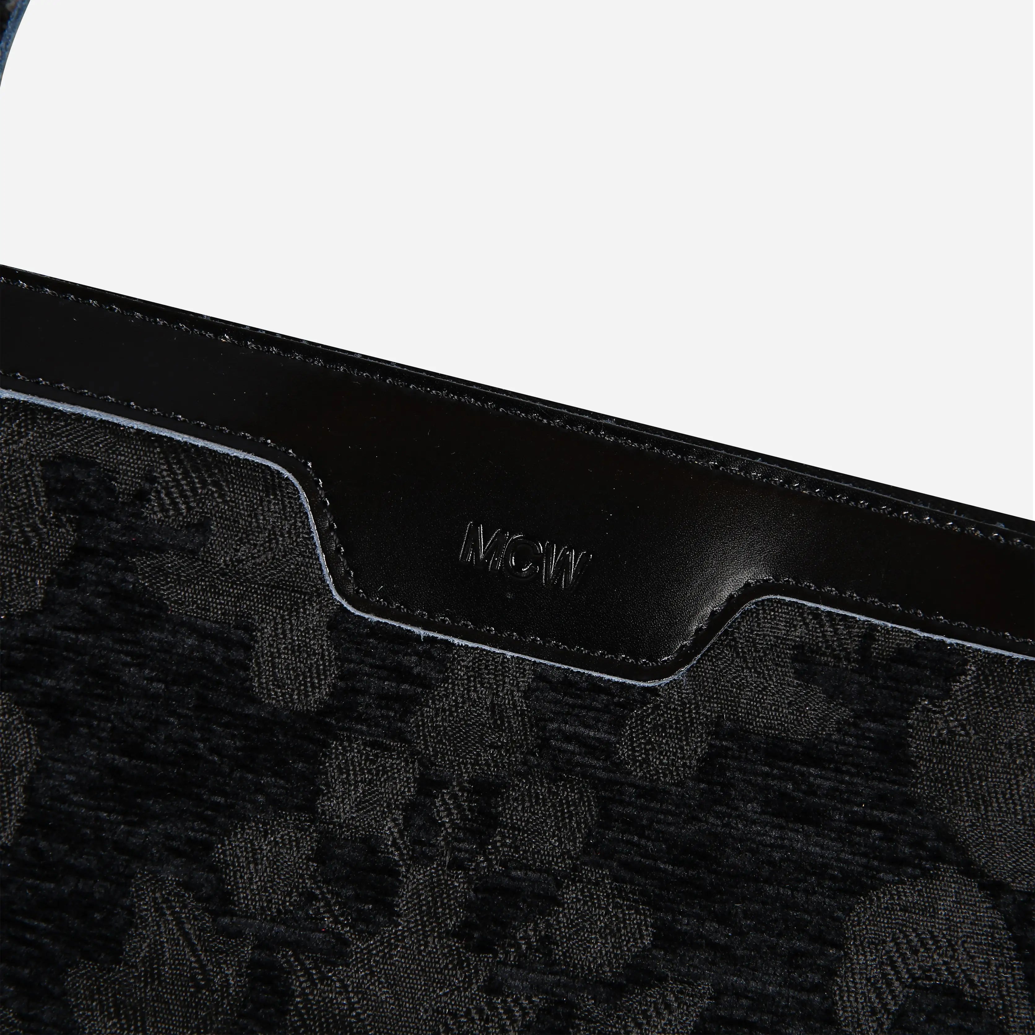 Victorian Blossom BLK/BLK Wristlet Clutch carpet bag MCW Handmade details