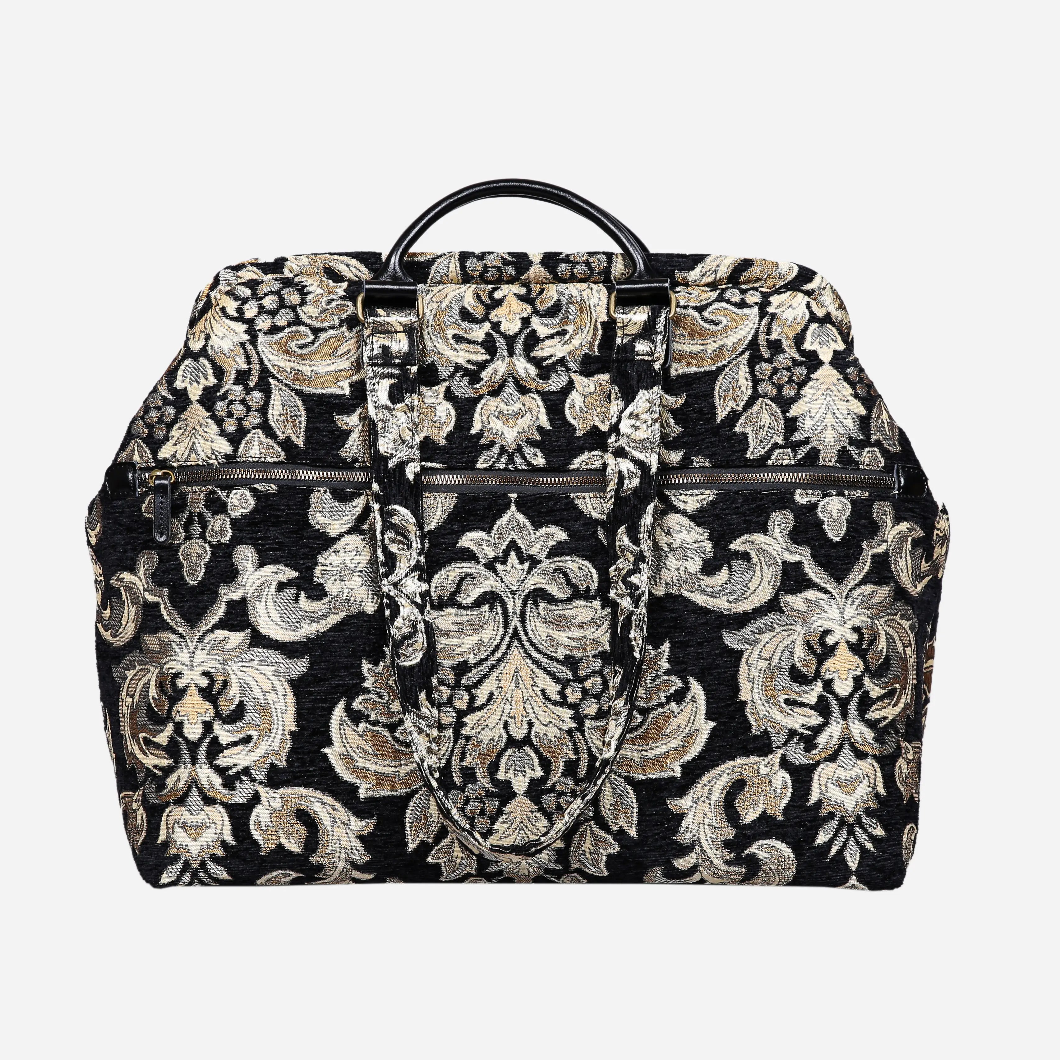 VB Blk-Gold Knitting Project Bag of America-back