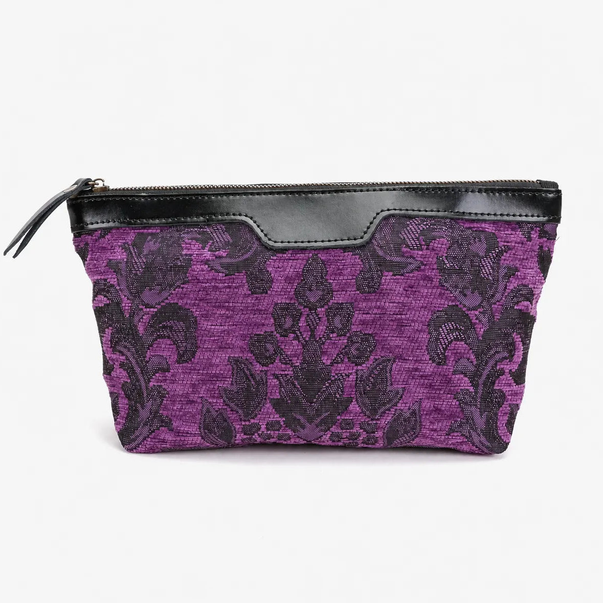 Victorian Blossom Purple Carpet Makeup Bag Carpetbag of America-main