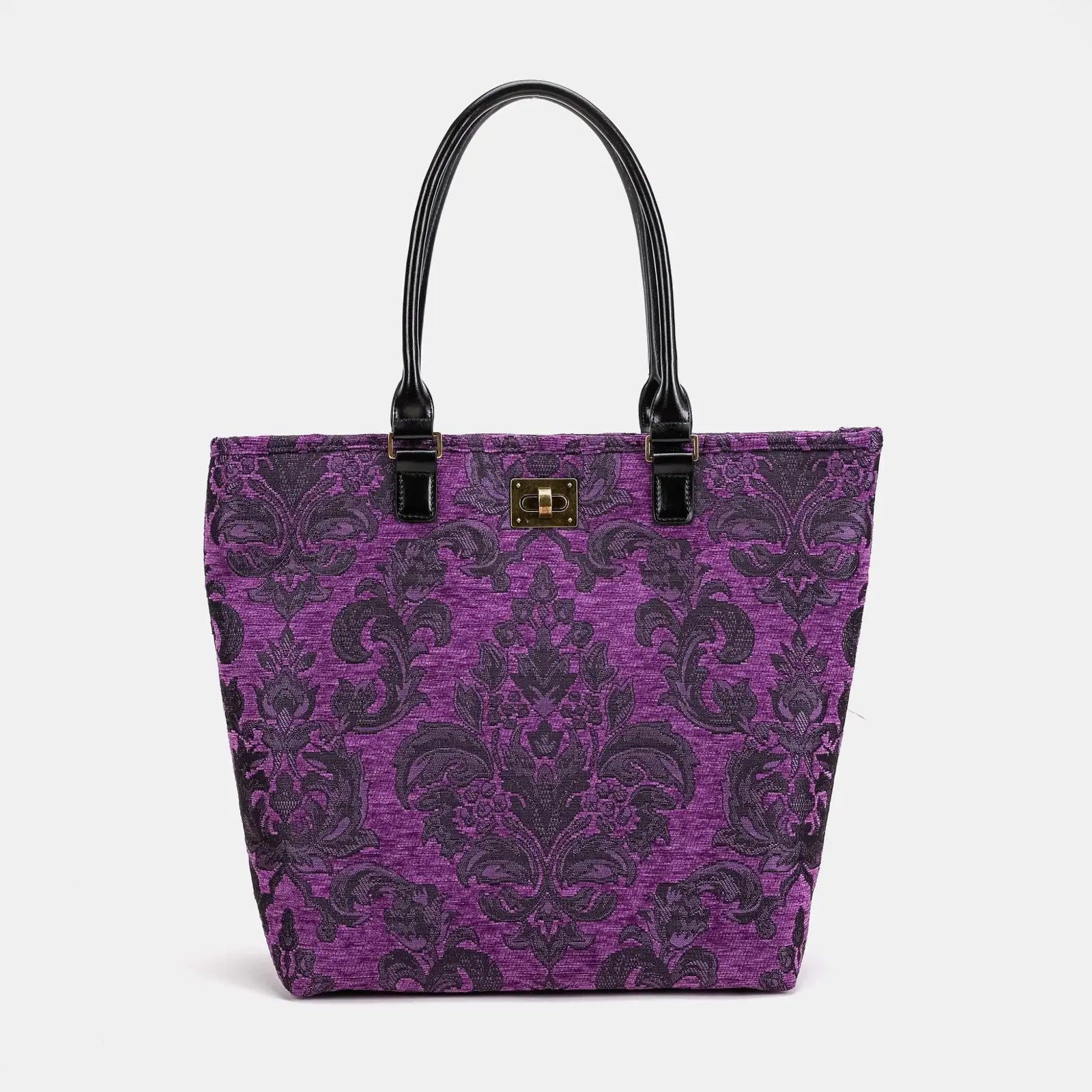 Victorian Blossom Purple Carpet Tote Shopper Carpetbag of America main