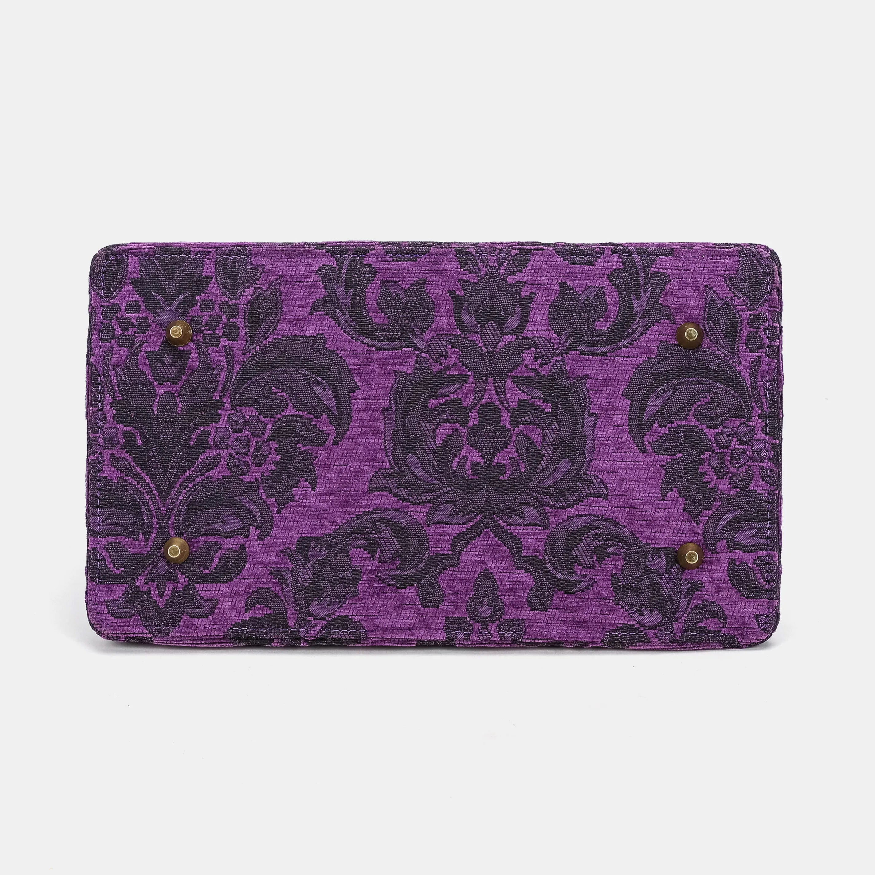 Victorian Blossom Purple Celine Carpet Gladstone Bag of America bottom