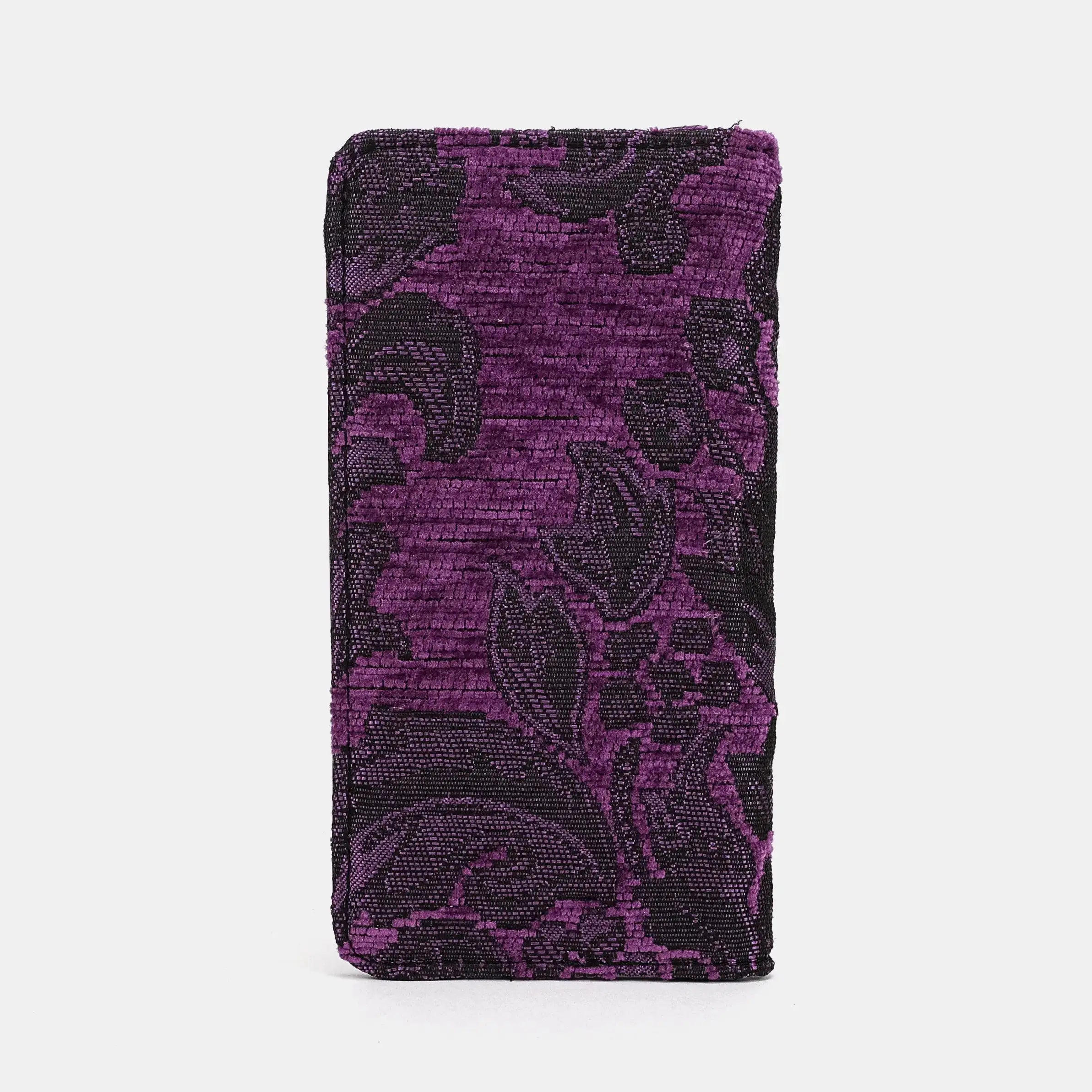 Victorian Blossom Purple Checkbook Cover of America back
