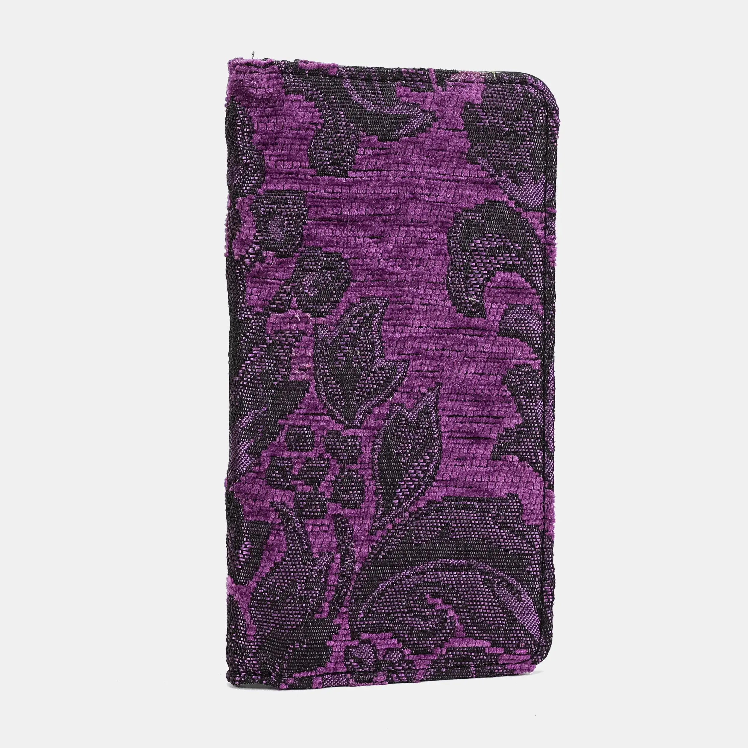 Victorian Blossom Purple Checkbook Cover of America side