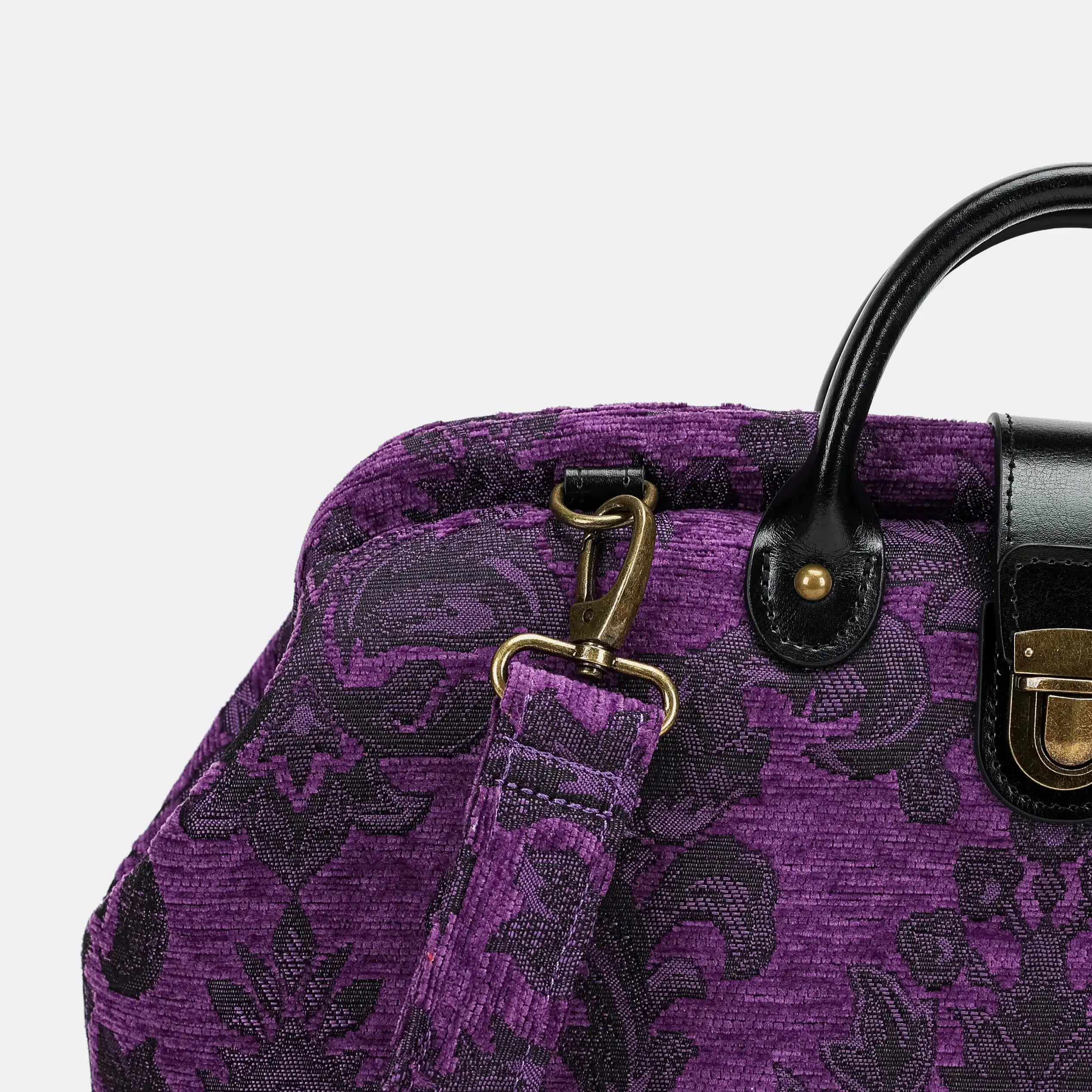 Victorian Blossom Purple Carpetbag of America details