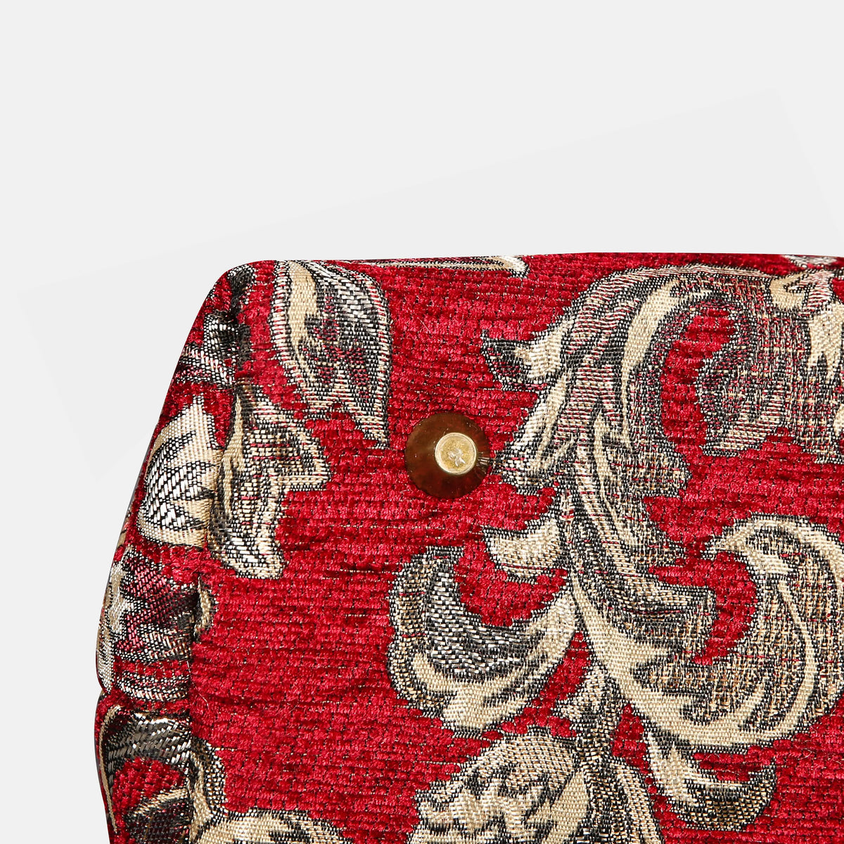 Victorian Blossom Red Carpet Satchel carpet bag MCW Handmade of America bottom