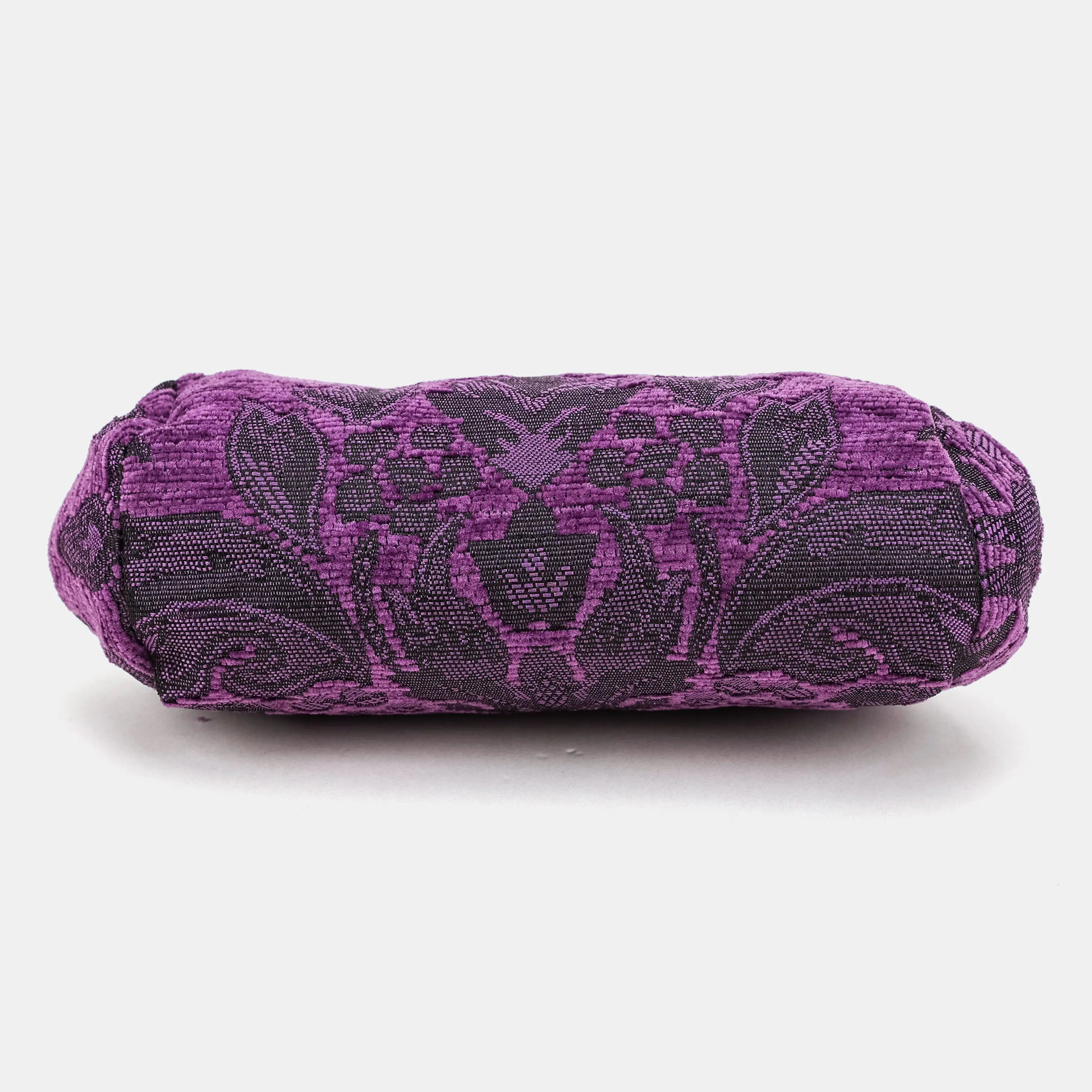 Victorian Blossom purple Evening Bag Clutch Carpetbag of America bottom