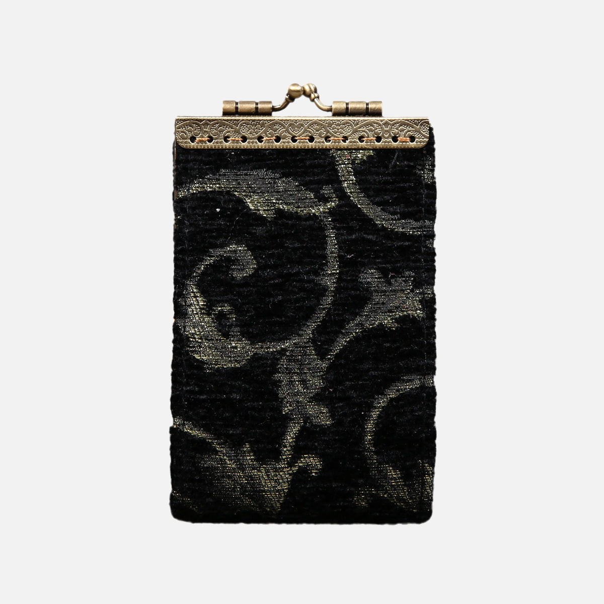 Vintage Scroll Black Green Card Wallet of America 11 slots main