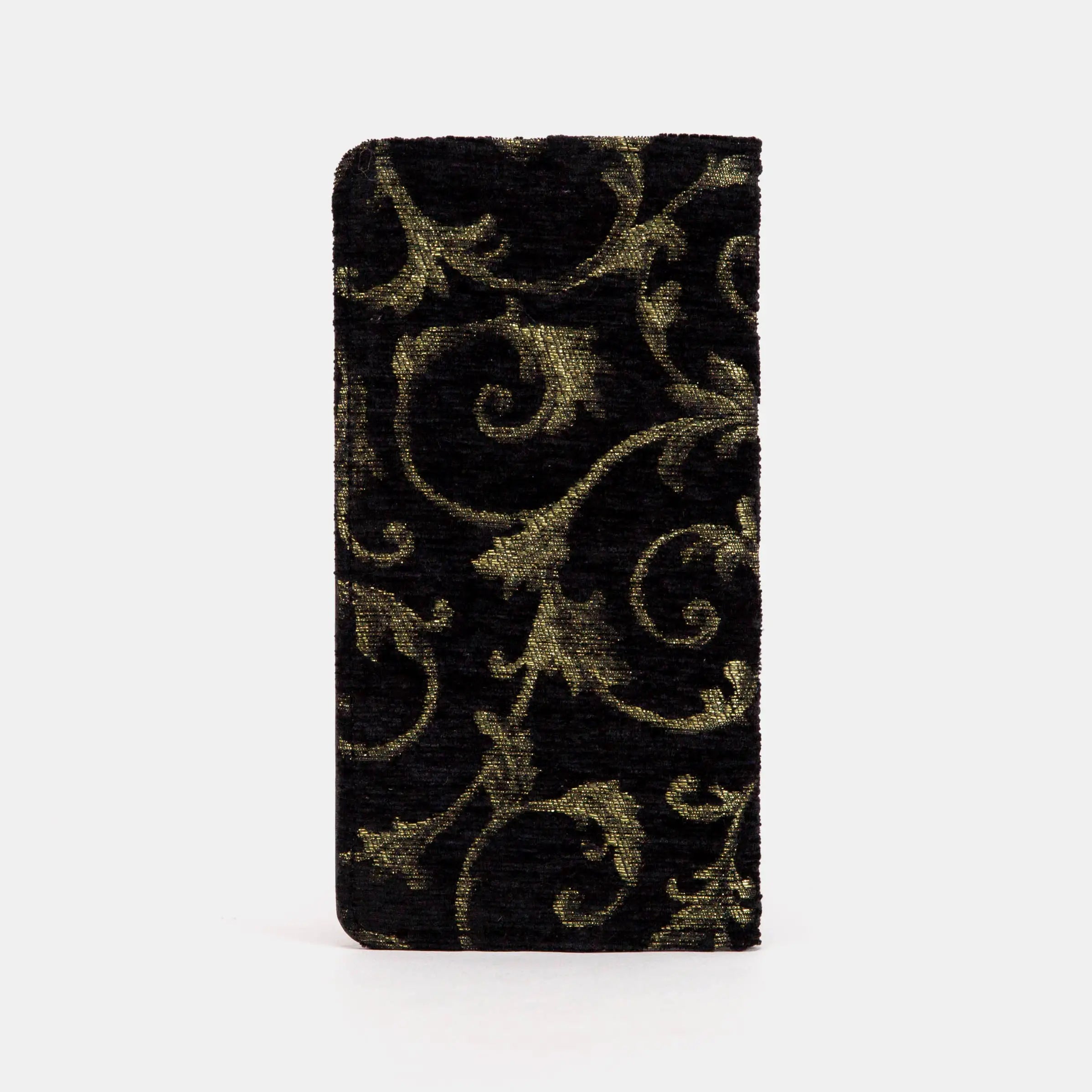 Vintage Scroll Black/Green Checkbook Cover of America back