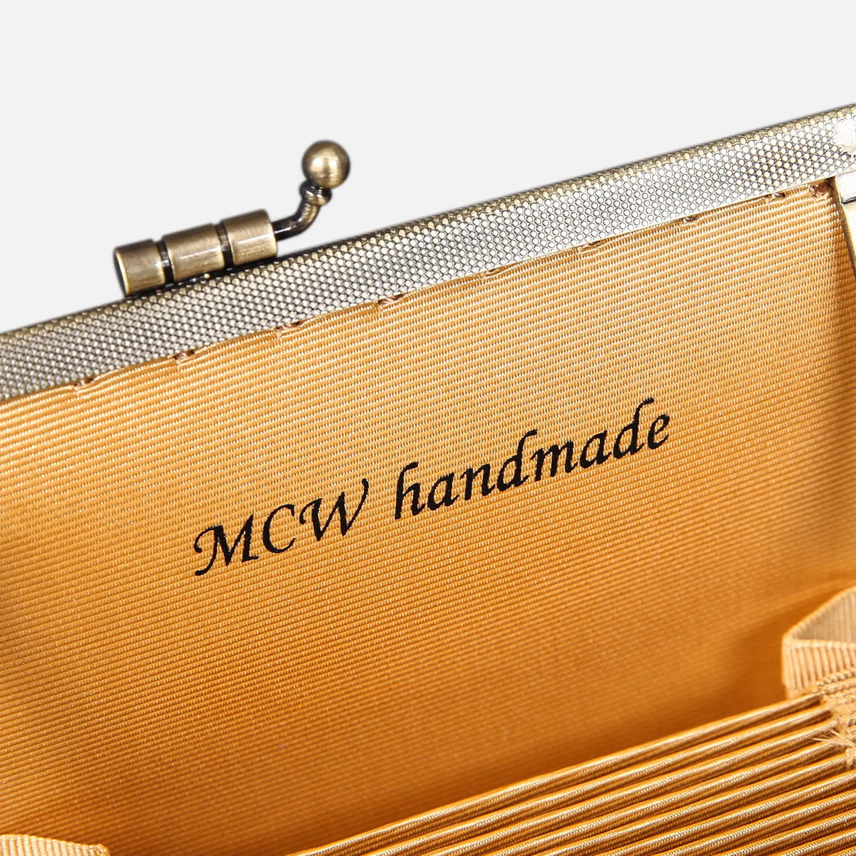 Vintage Scroll Red Card Wallet of America logo