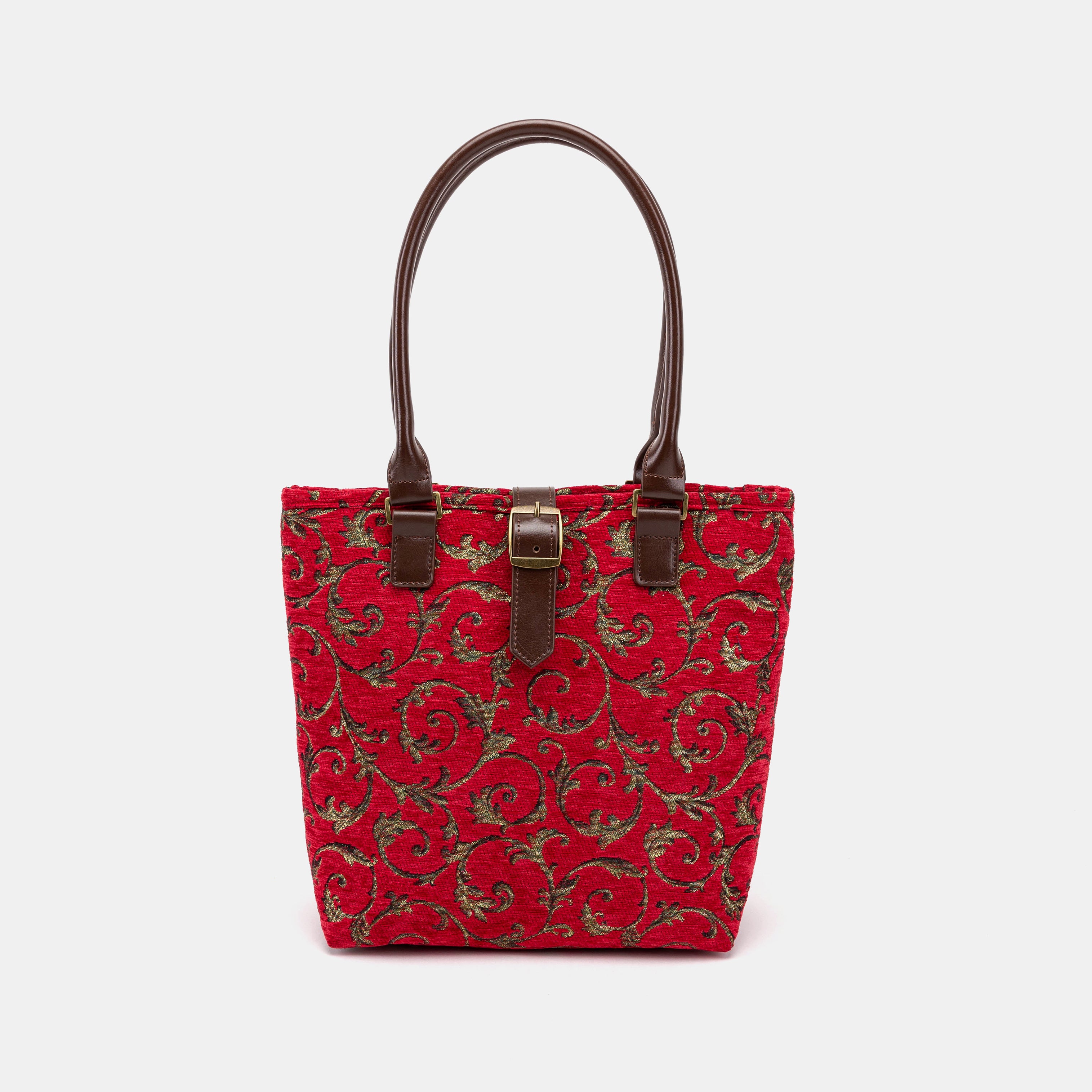 Vintage Scroll Red Everyday Tote of America main