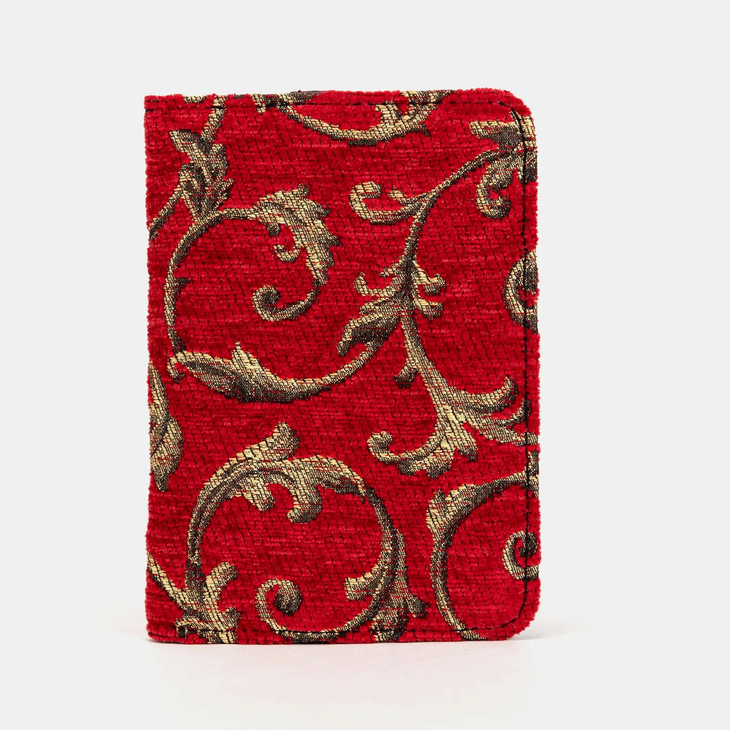 Vintage Scroll Red Passport Cover of America main