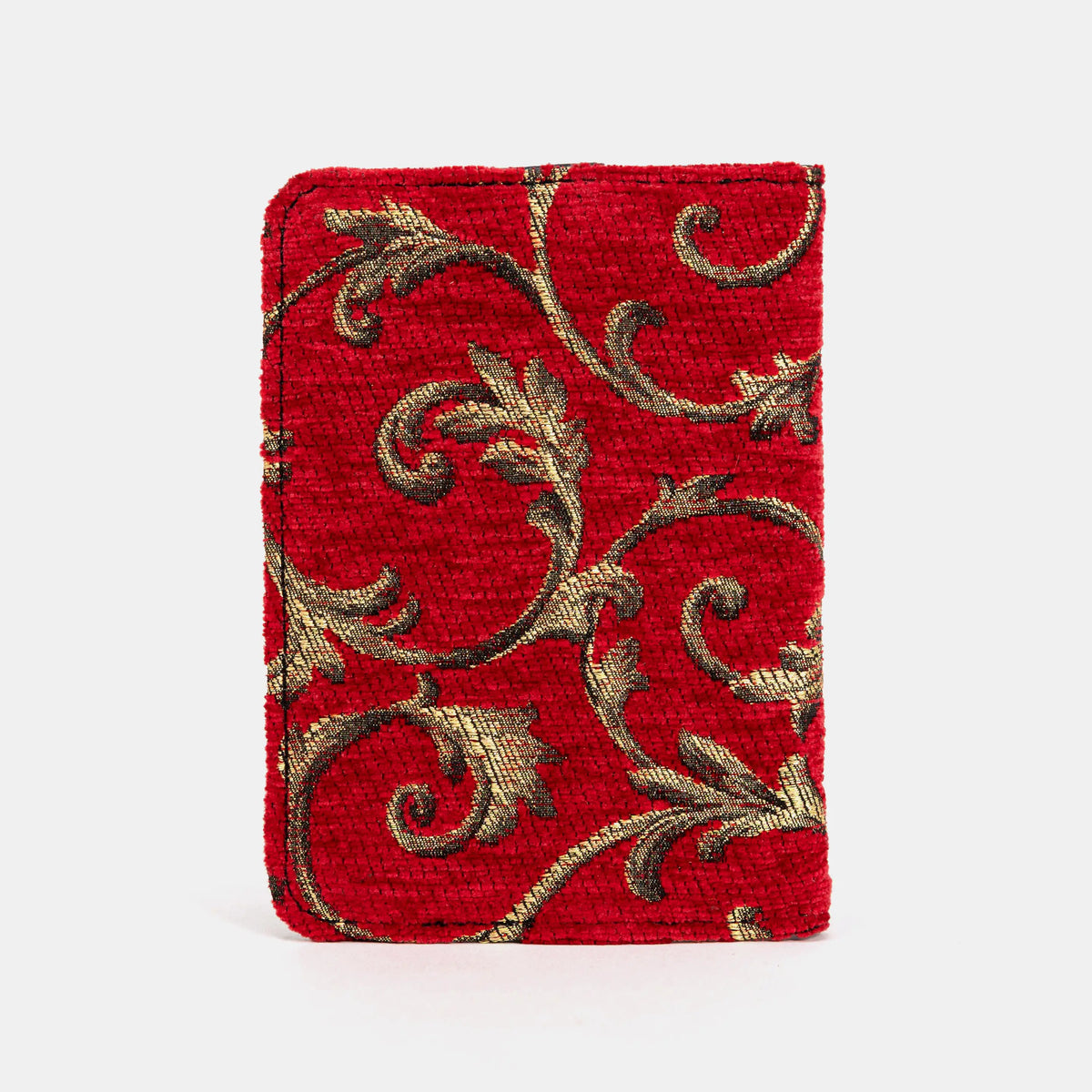 Vintage Scroll Red Passport Cover of America back