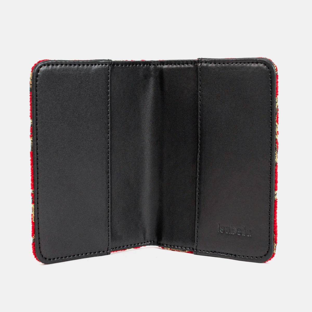 Vintage Scroll Red Passport Cover of America inside