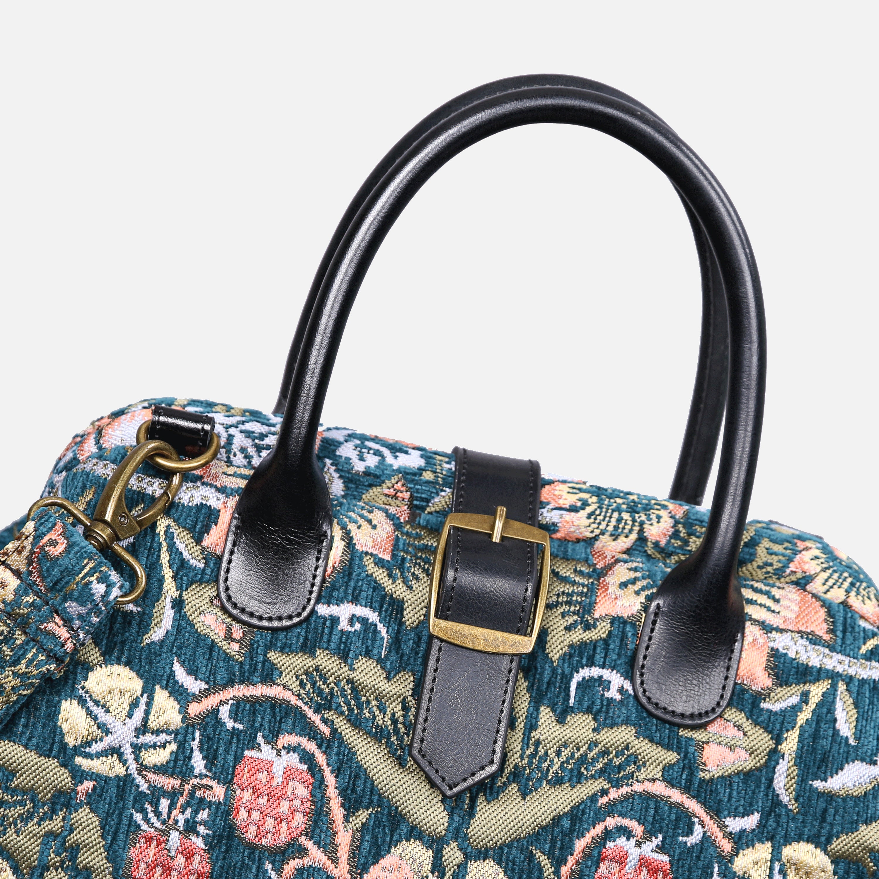 William Morris Strawberry Thief Carpet Handbag Purse carpet bag MCW Handmade details