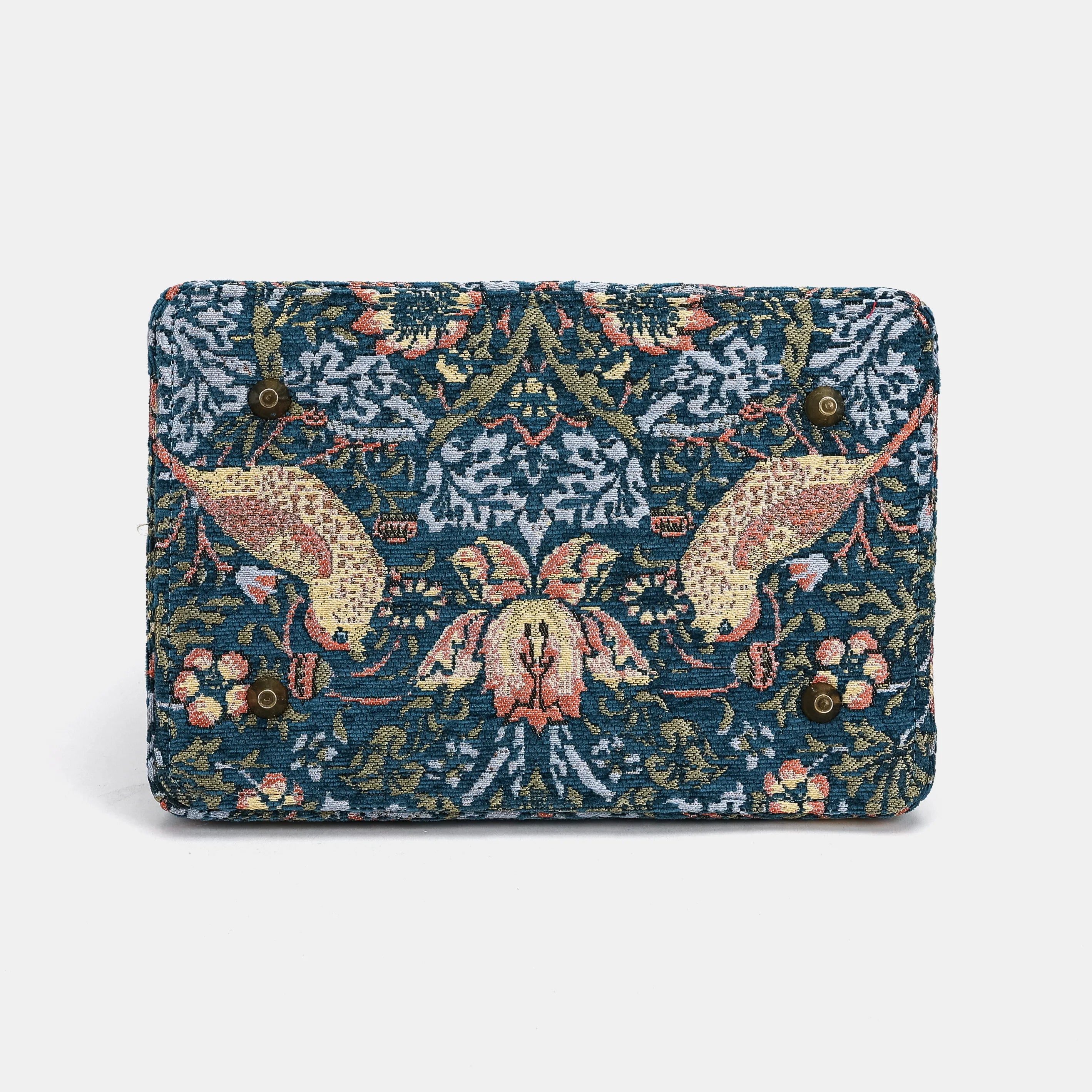 William Morris Strawberry Thief Cecile Carpet Purse Gladstone Bag bottom