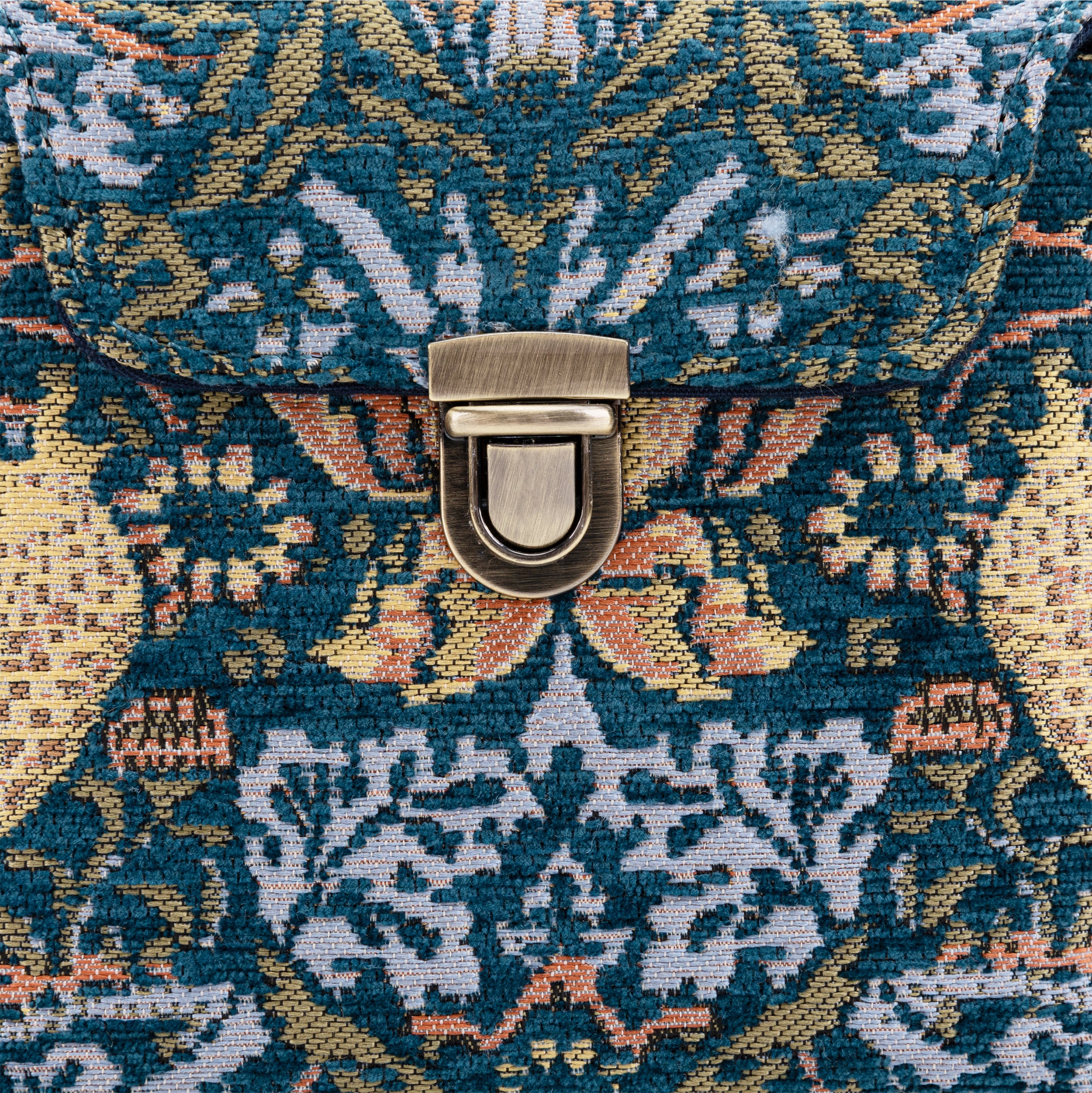 William Morris Strawberry Thief Emma Small Train Case Purse tuck lock