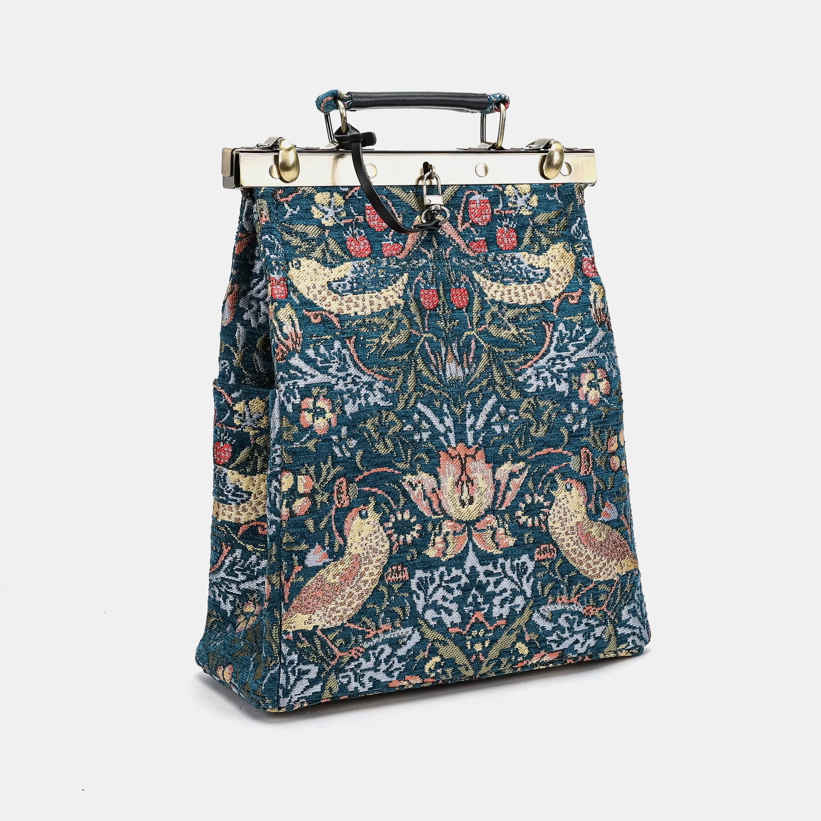 William Morris Strawberry Thief Helena Carpet Gladstone Backpack side