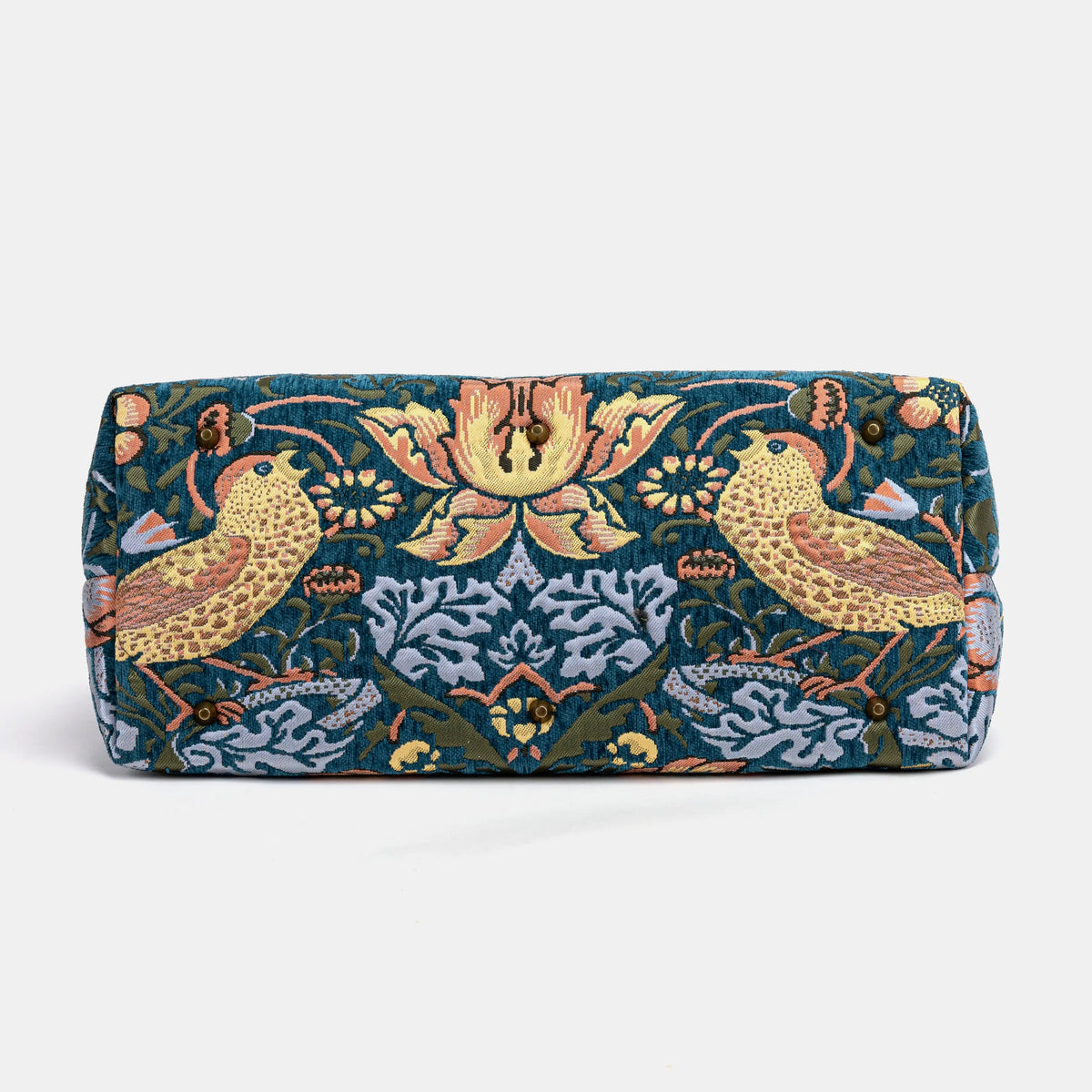 William Morris Strawberry Thief Large Carpetbag Of America bottom
