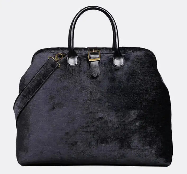 Black Mary Poppins Weekender carpet bag MCW Handmade main