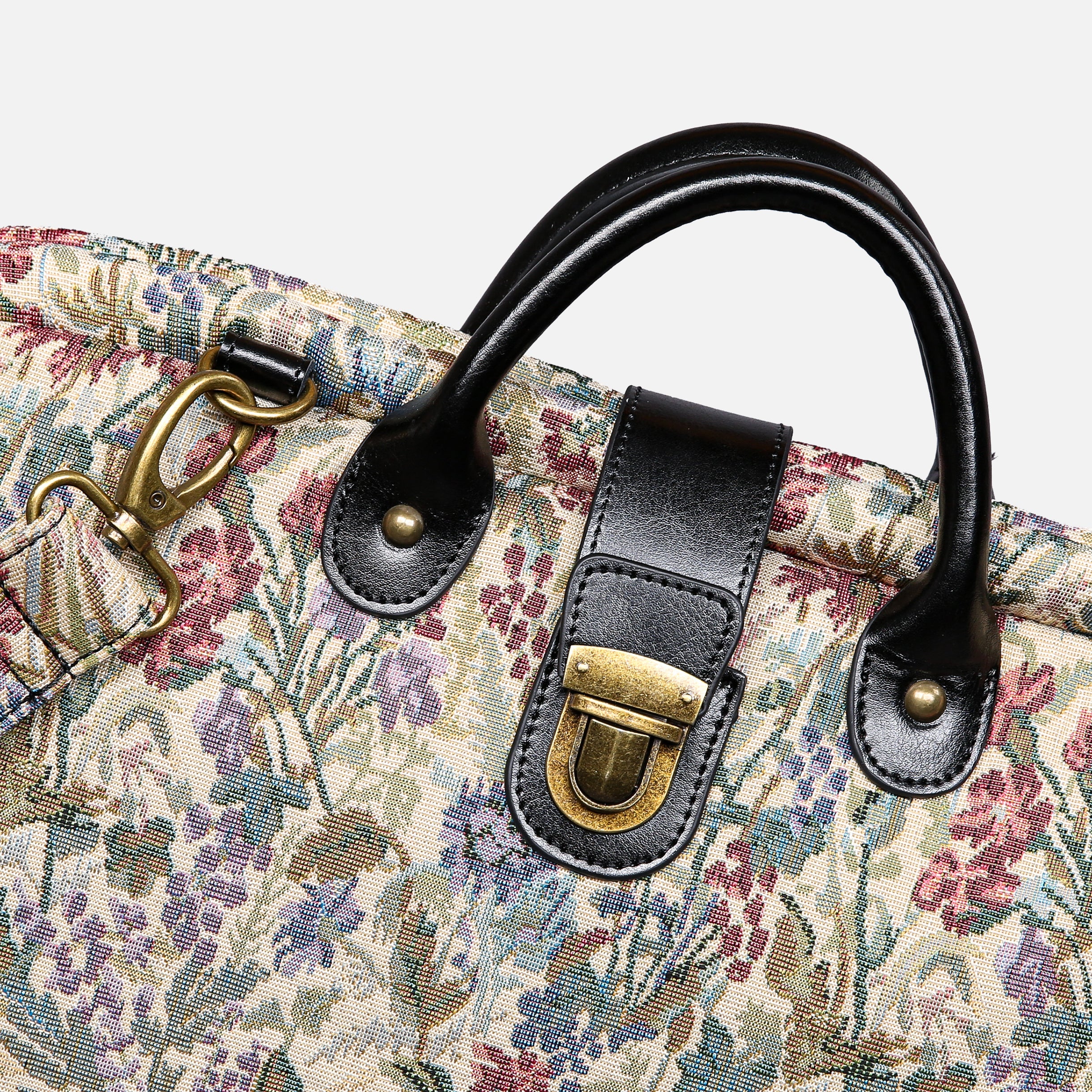 Spring Valley Mint Laptop Work Bag carpet bag MCW Handmade-5