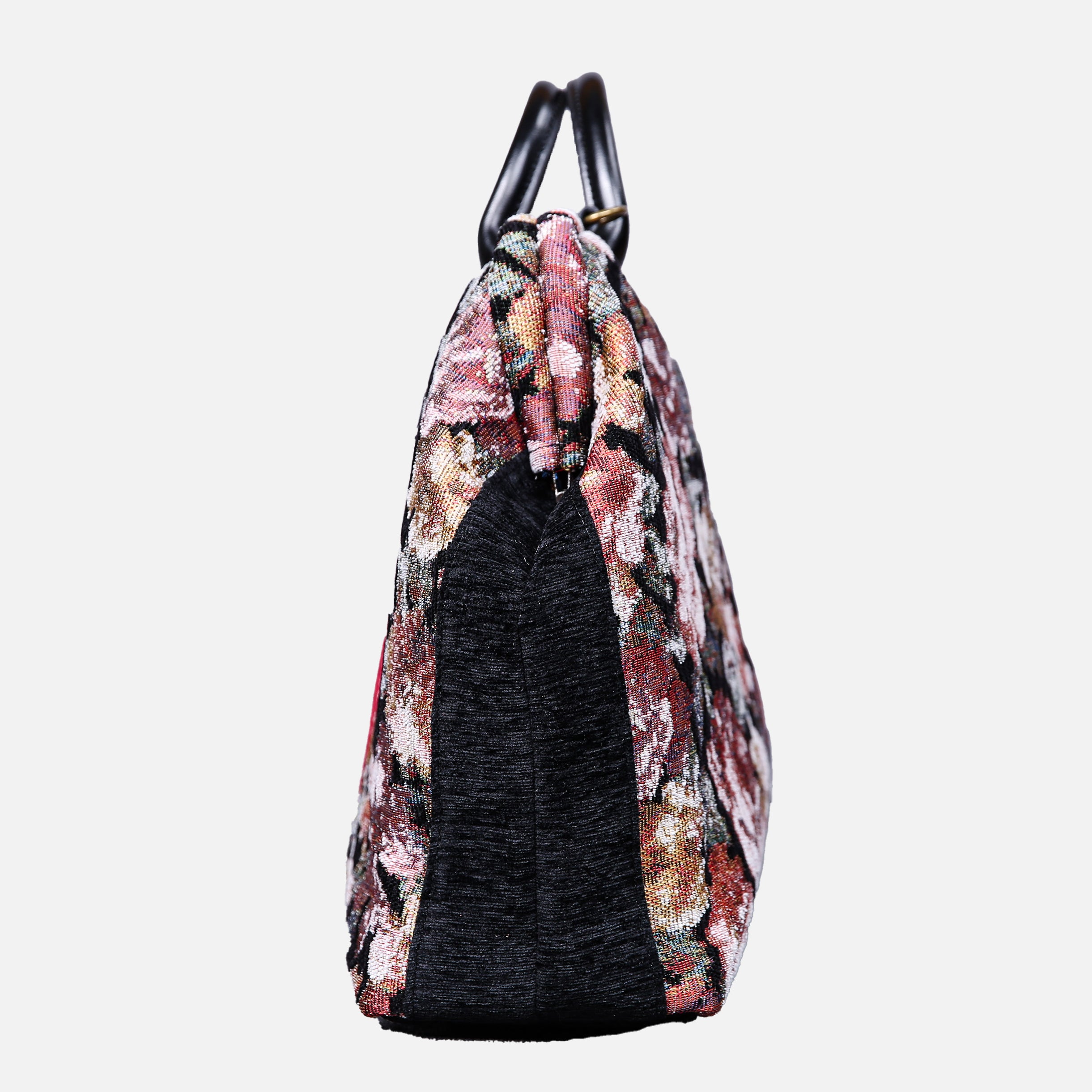 Floral Rose Laptop Work Bag carpet bag MCW Handmade-3
