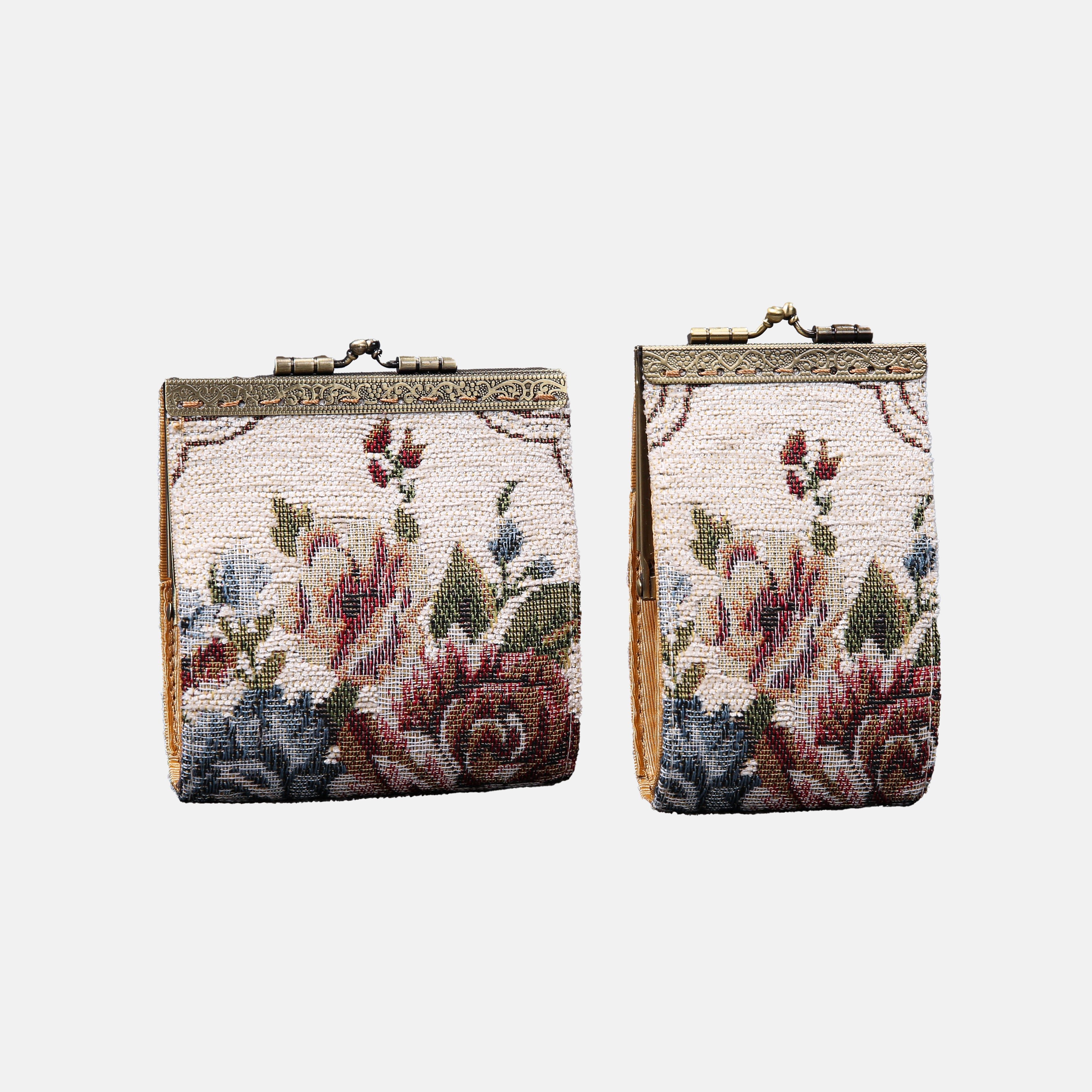 Floral Cream Card Wallet MCW Handmade