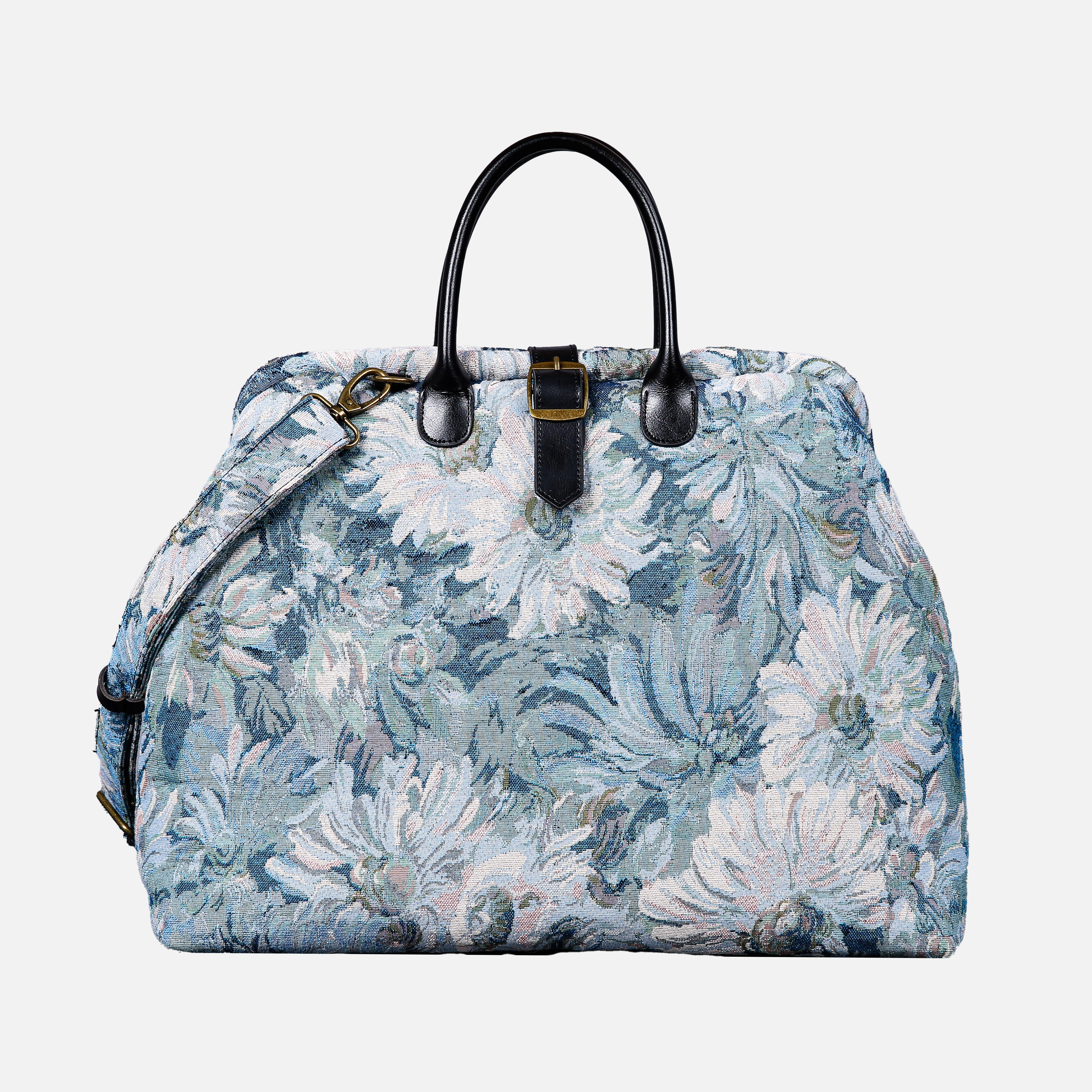 Blooming Daisy Blue Mary Poppins Weekender carpet bag MCW Handmade