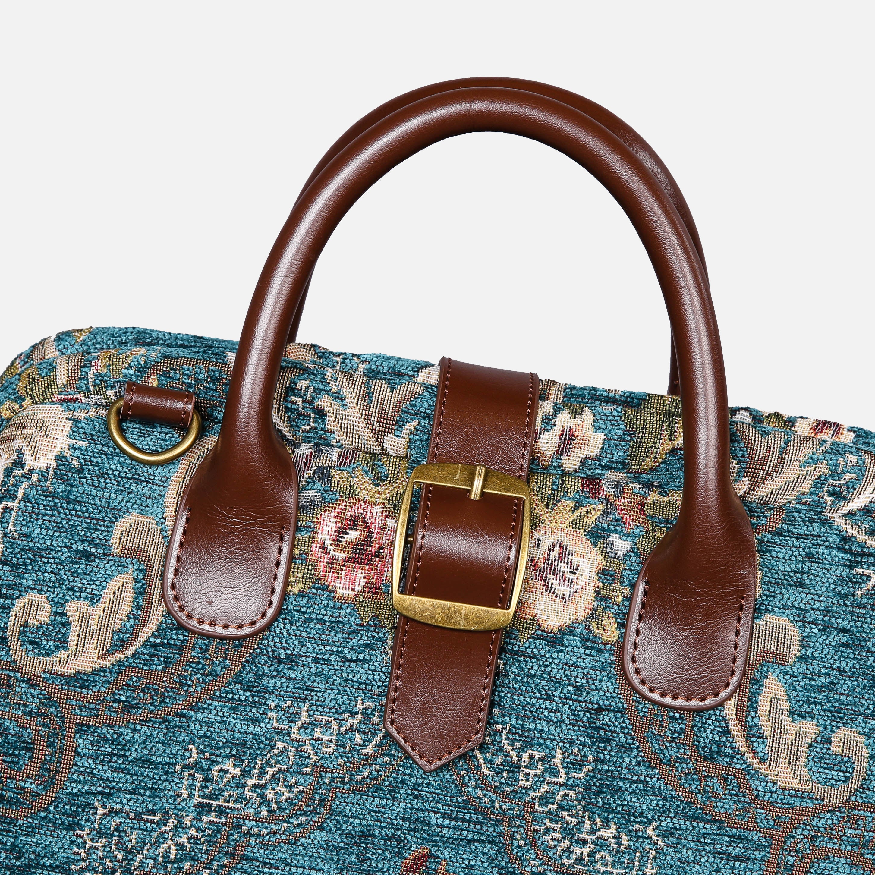 Floral Teal Carpet Laptop Backpack  MCW Handmade-4