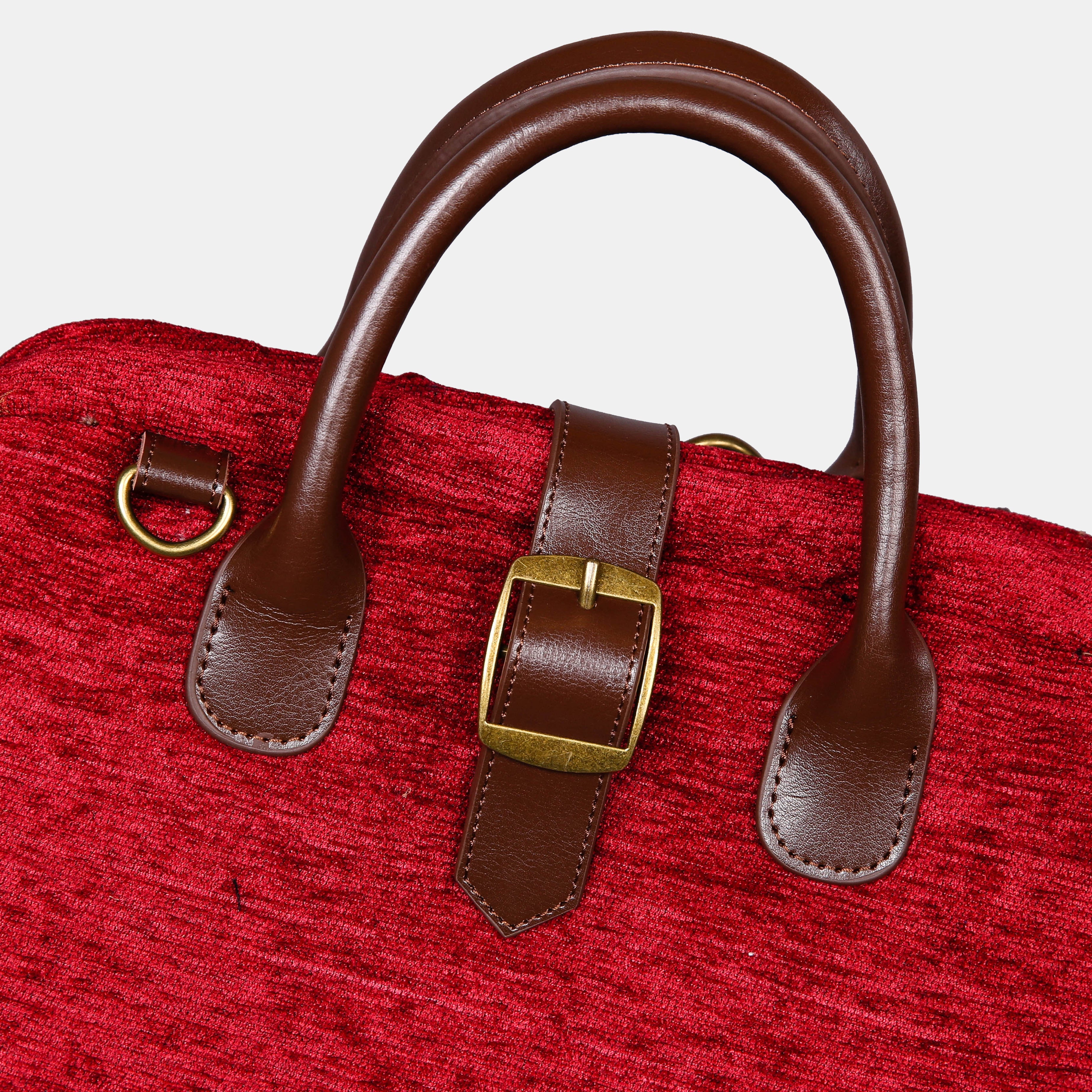 Solid Wine Carpet Laptop Backpack MCW Handmade-5