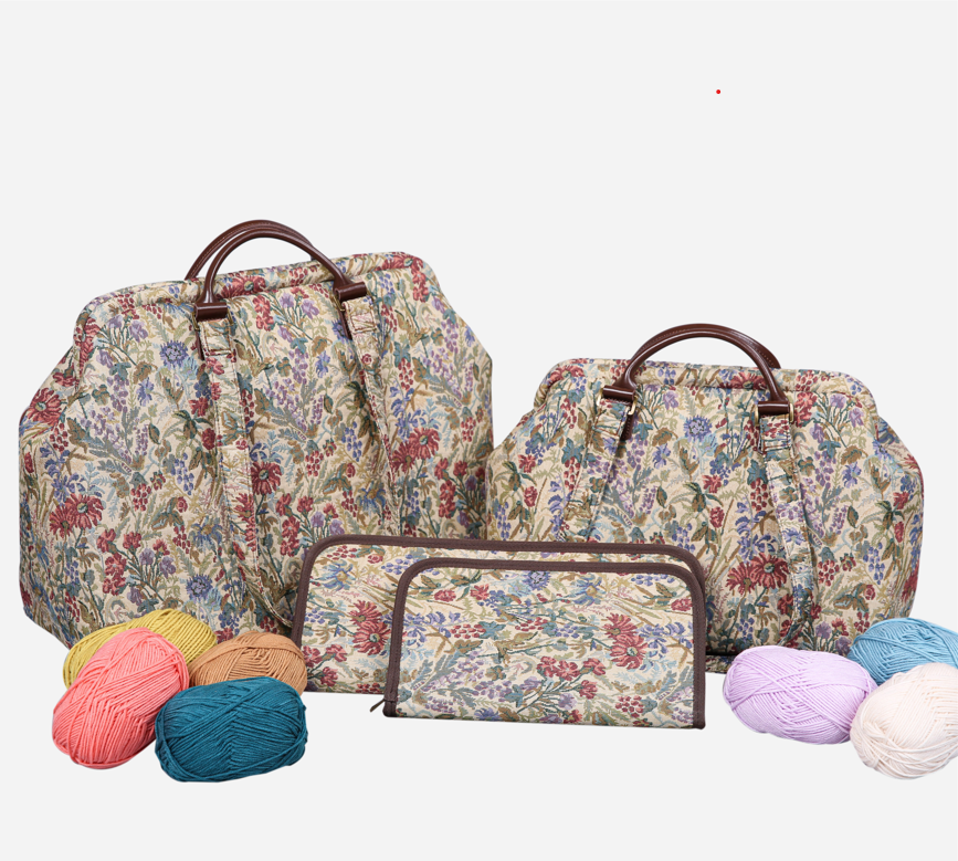 Spring Valley Mint Knitting Project Bag MCW Handmade
