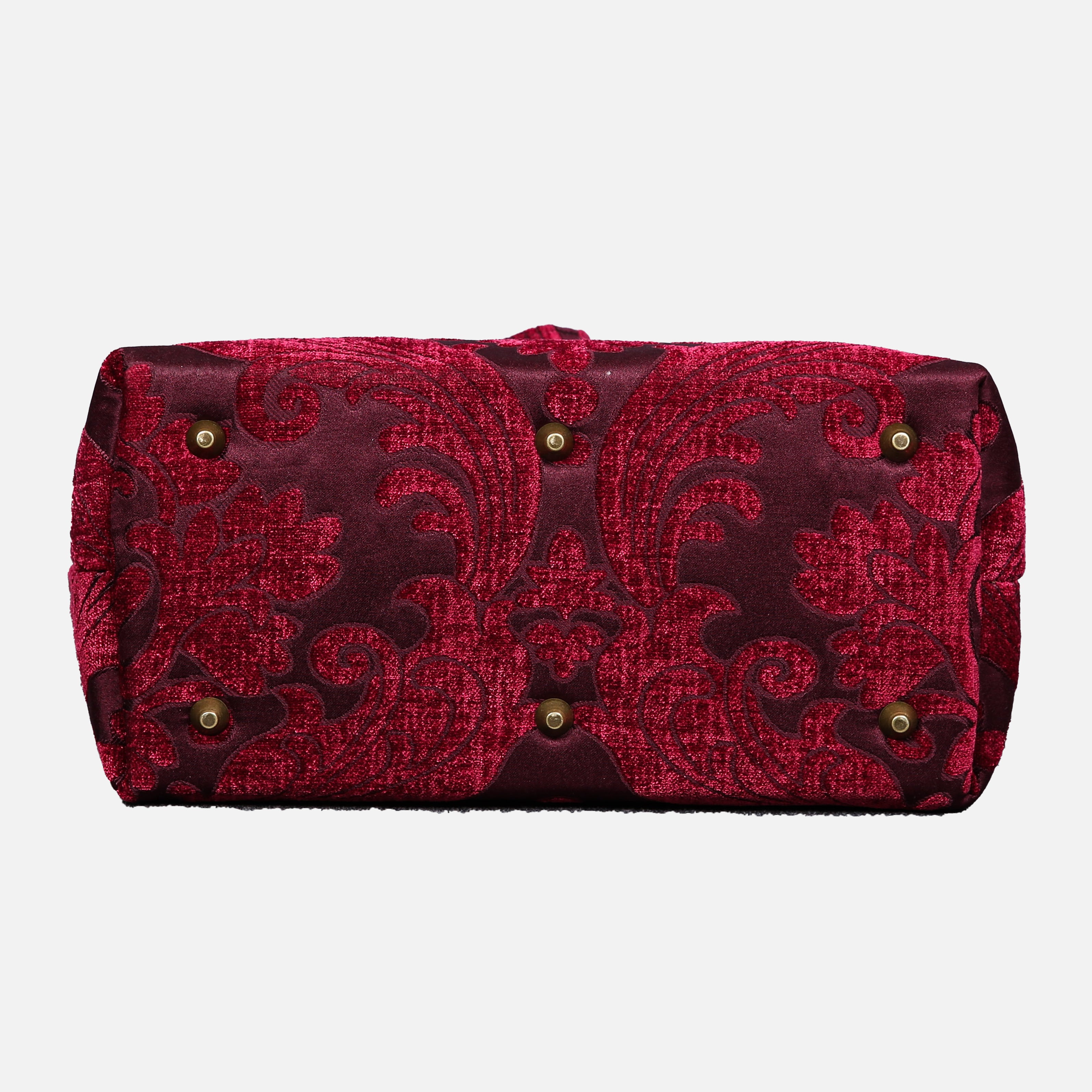 Queen Wine Carpet Handbag Purse carpet bag MCW Handmade-4