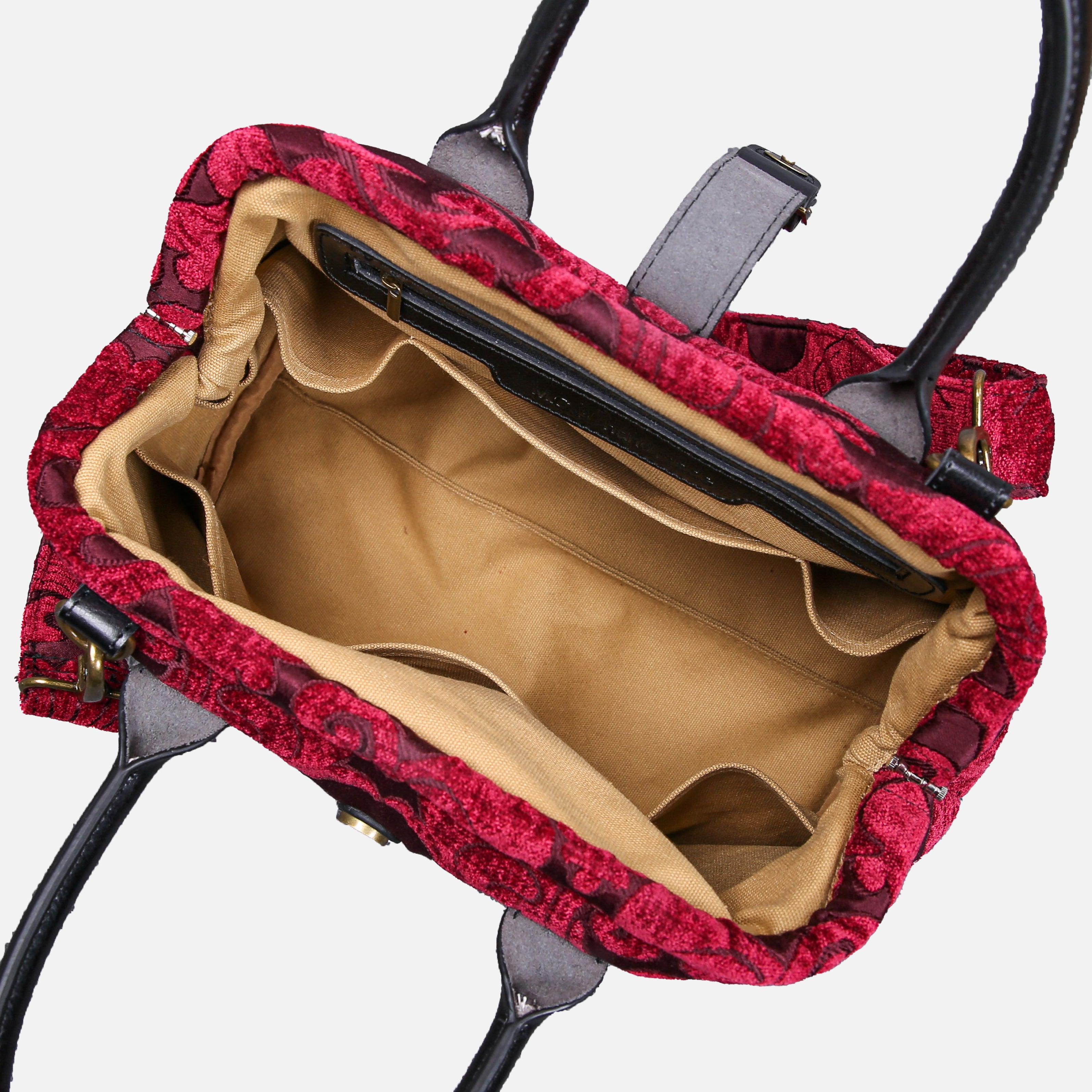 Queen Wine Carpet Handbag Purse carpet bag MCW Handmade-5