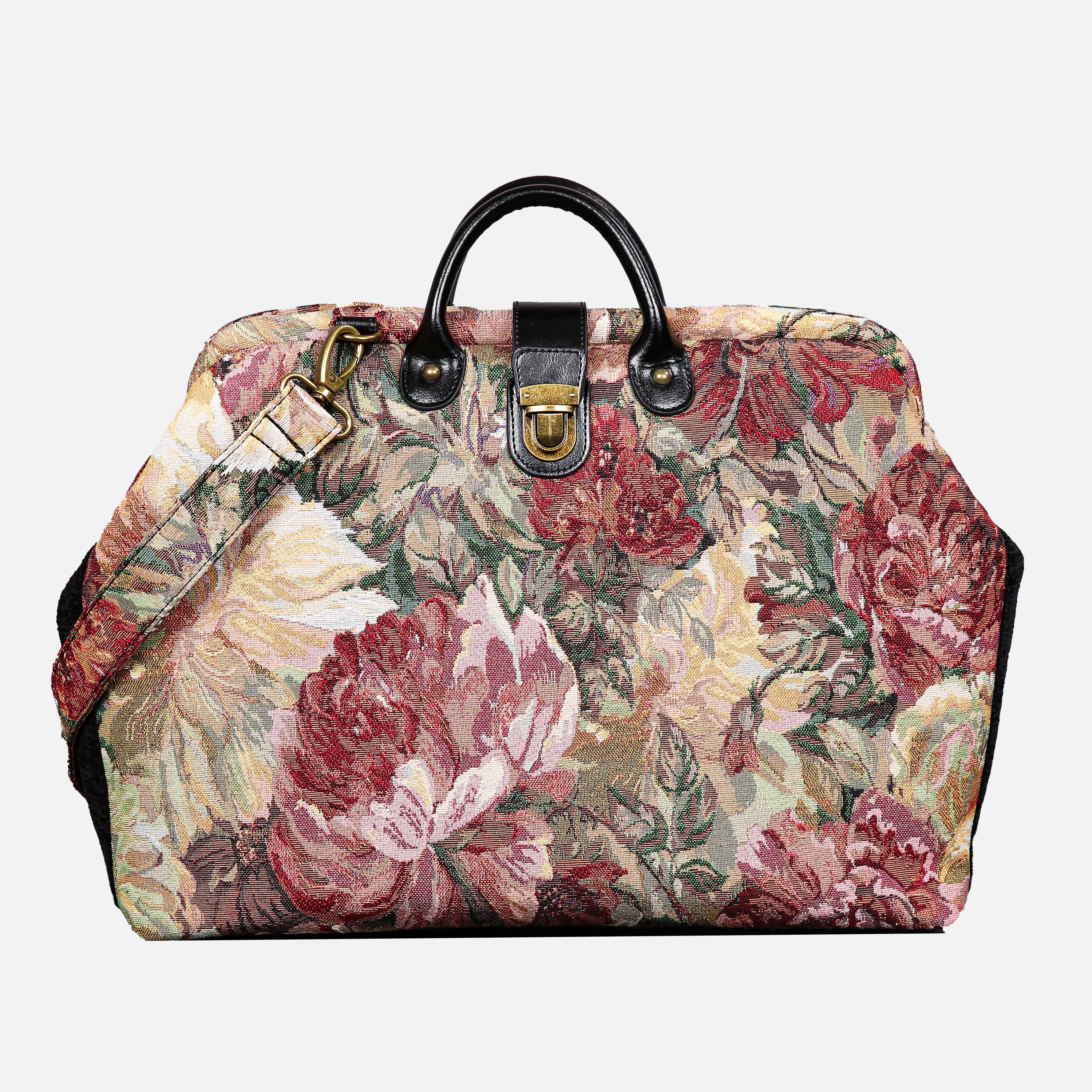 Rose Bush Laptop Work Bag carpet bag MCW Handmade